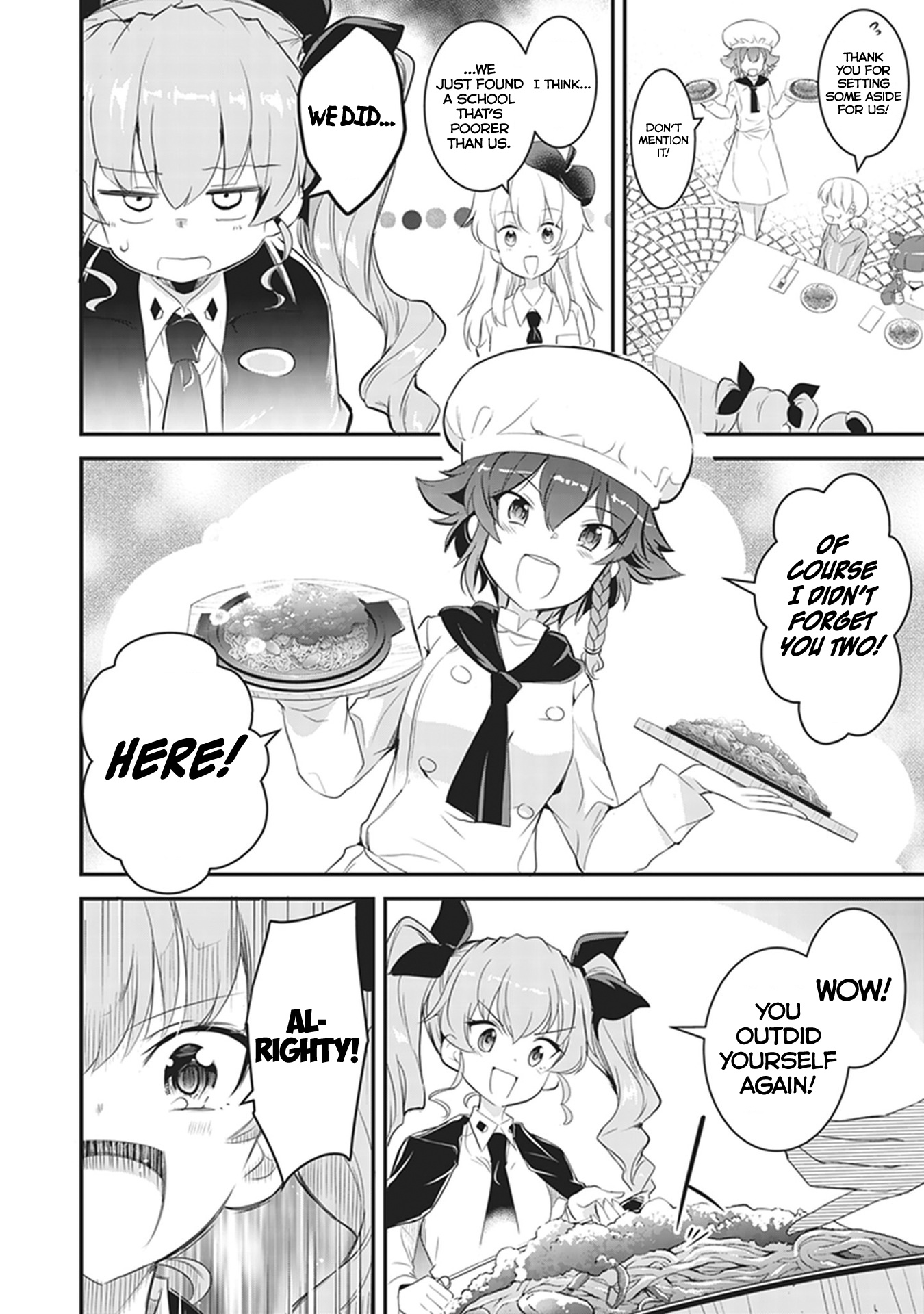 Girls Und Panzer Das Finale - Continuation High School’s Starving Art Of Dining - Vol.1 Chapter 5: Come And See The Iron Plate Napolitan!