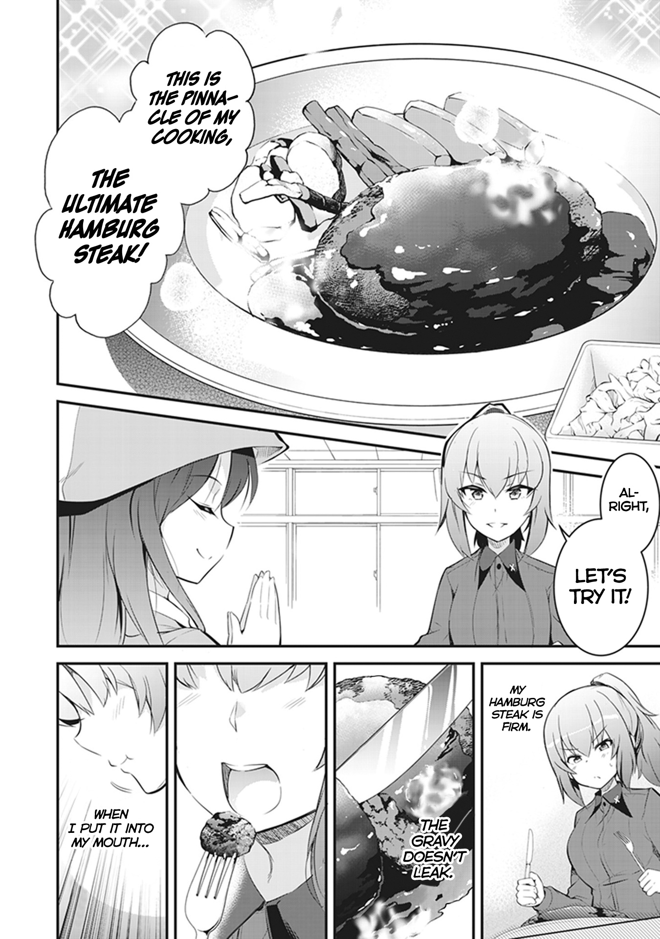 Girls Und Panzer Das Finale - Continuation High School’s Starving Art Of Dining - Vol.1 Chapter 3: A Hamburg Steak Plate And An Honest Smile