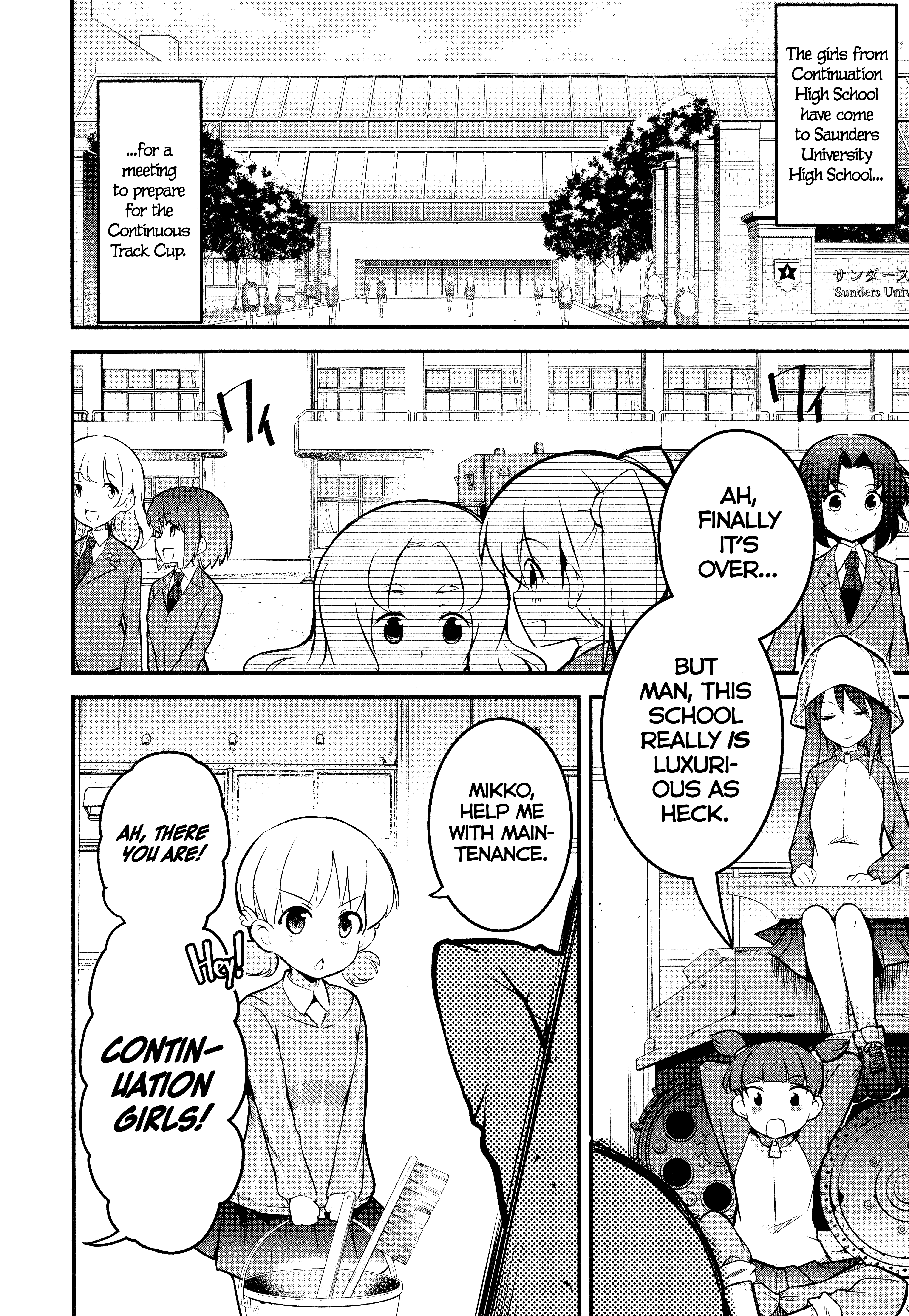 Girls Und Panzer Das Finale - Continuation High School’s Starving Art Of Dining - Vol.2 Chapter 6: Saunders, Science, And Food