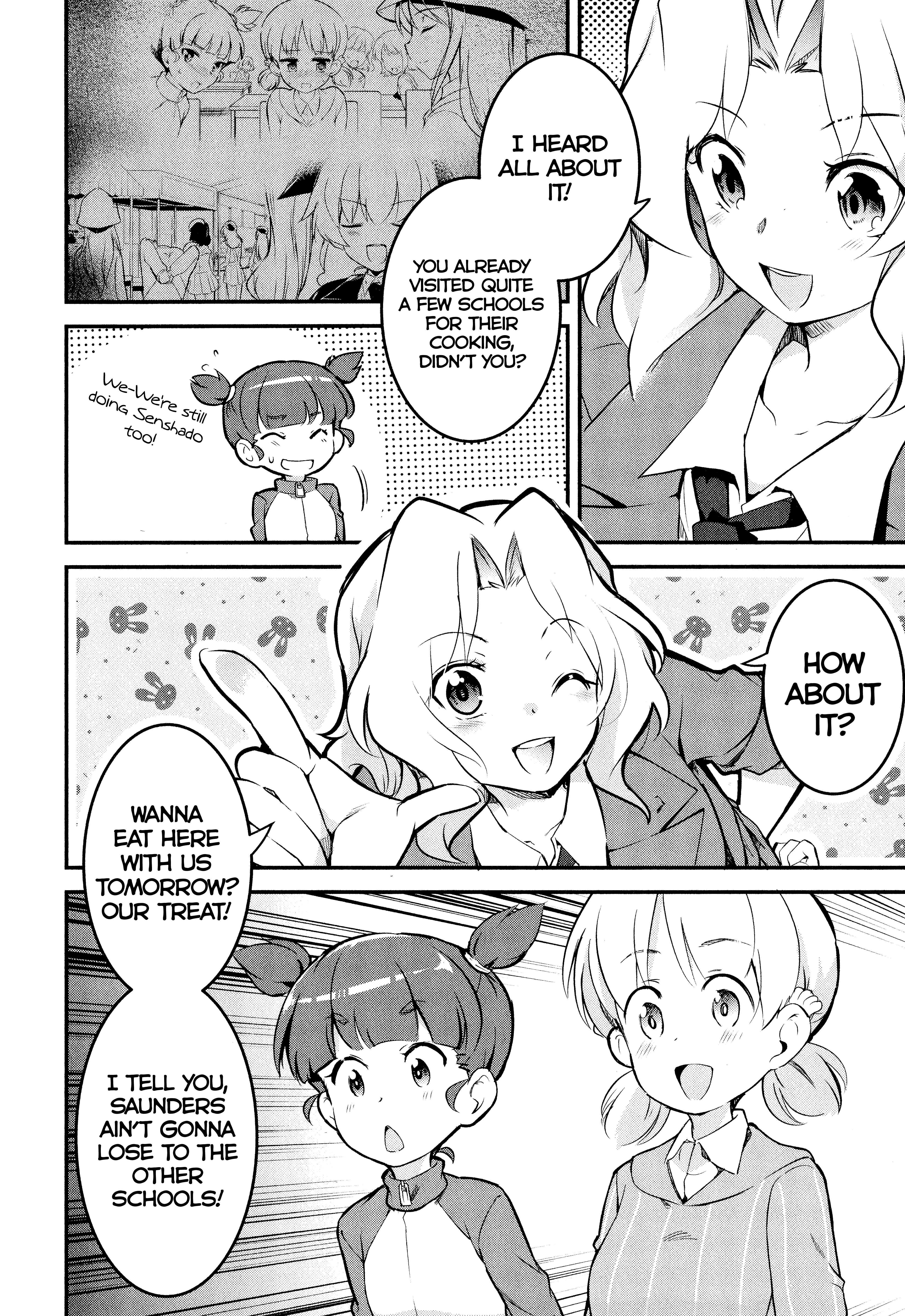 Girls Und Panzer Das Finale - Continuation High School’s Starving Art Of Dining - Vol.2 Chapter 6: Saunders, Science, And Food