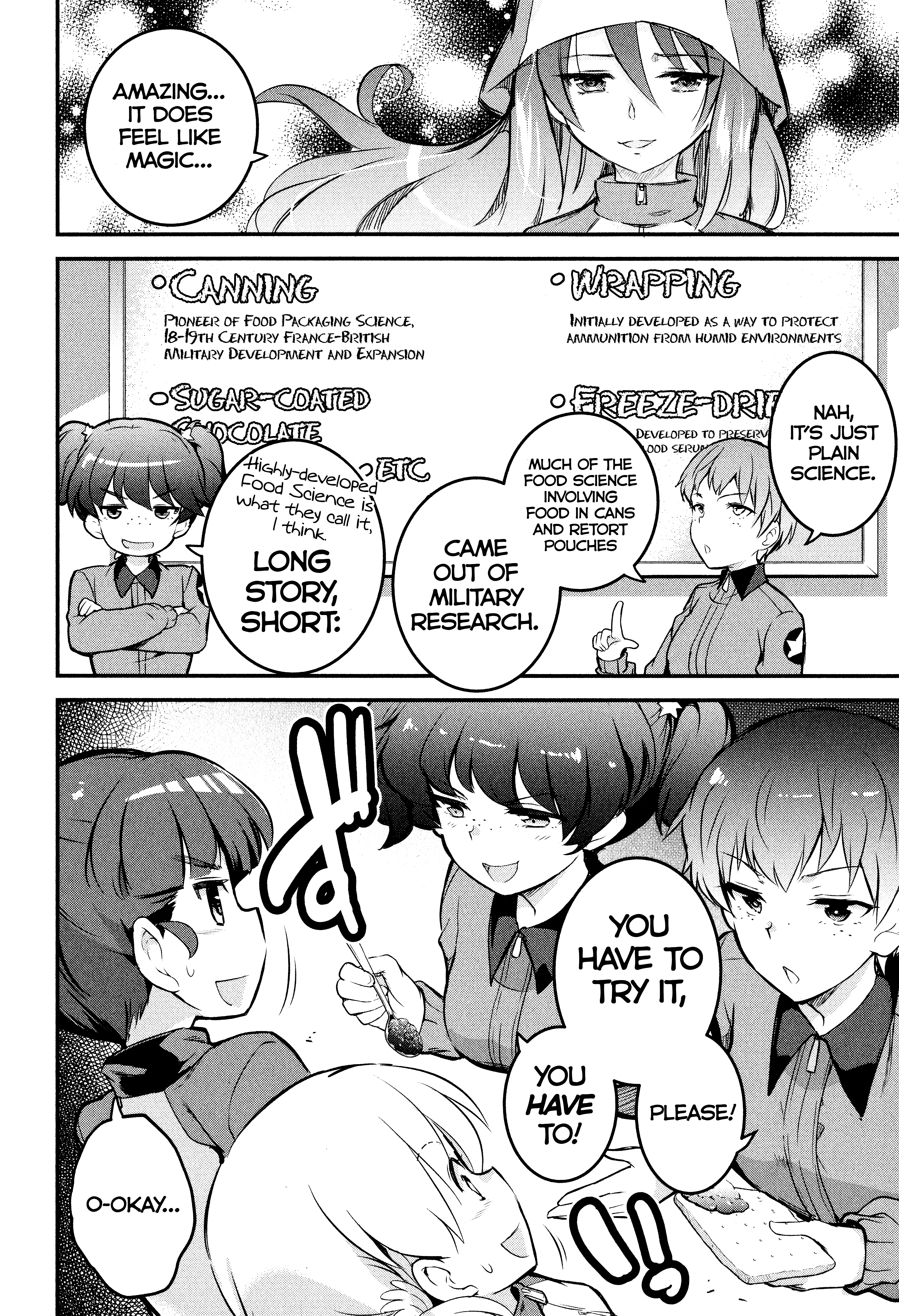 Girls Und Panzer Das Finale - Continuation High School’s Starving Art Of Dining - Vol.2 Chapter 6: Saunders, Science, And Food