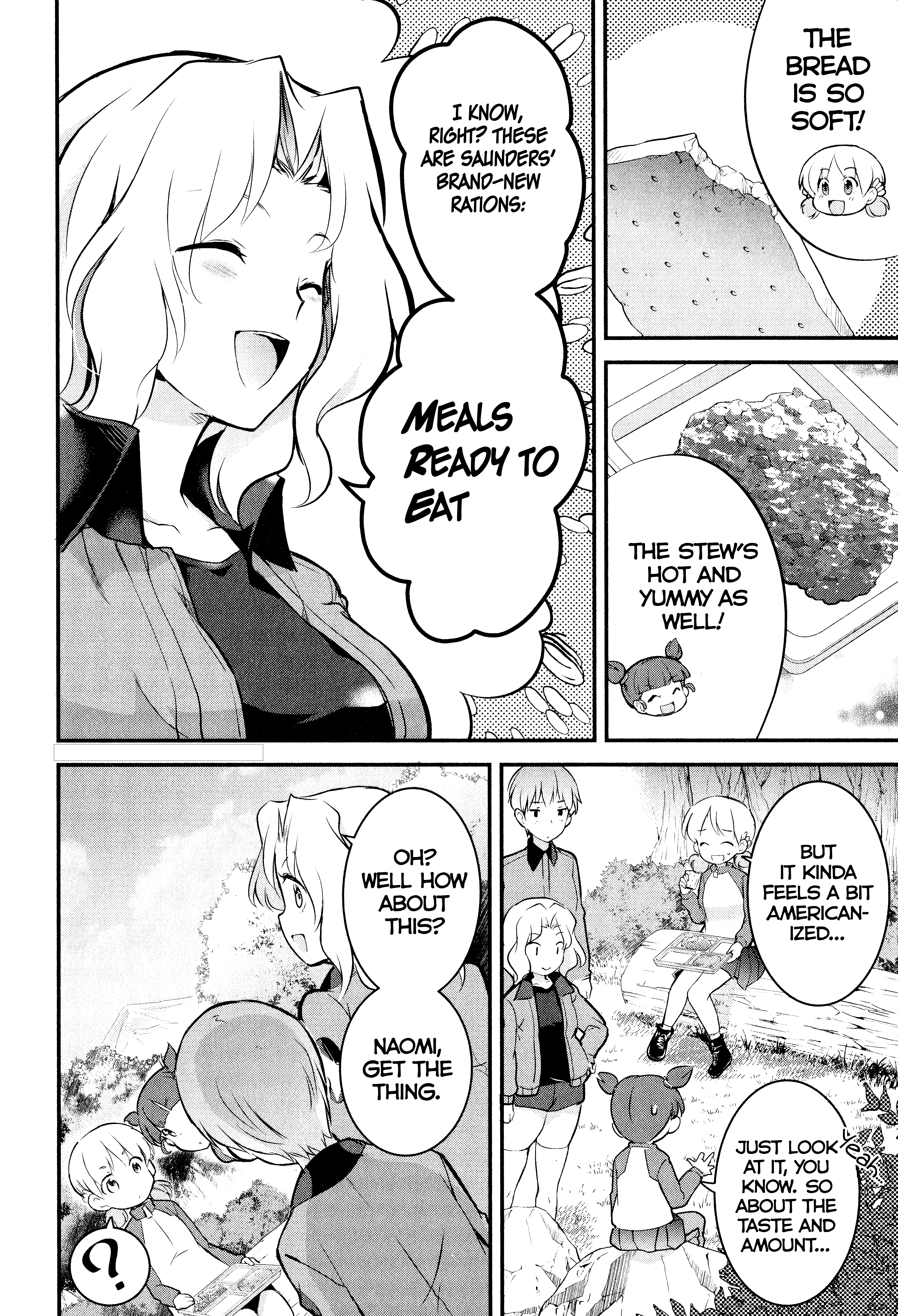 Girls Und Panzer Das Finale - Continuation High School’s Starving Art Of Dining - Vol.2 Chapter 6: Saunders, Science, And Food