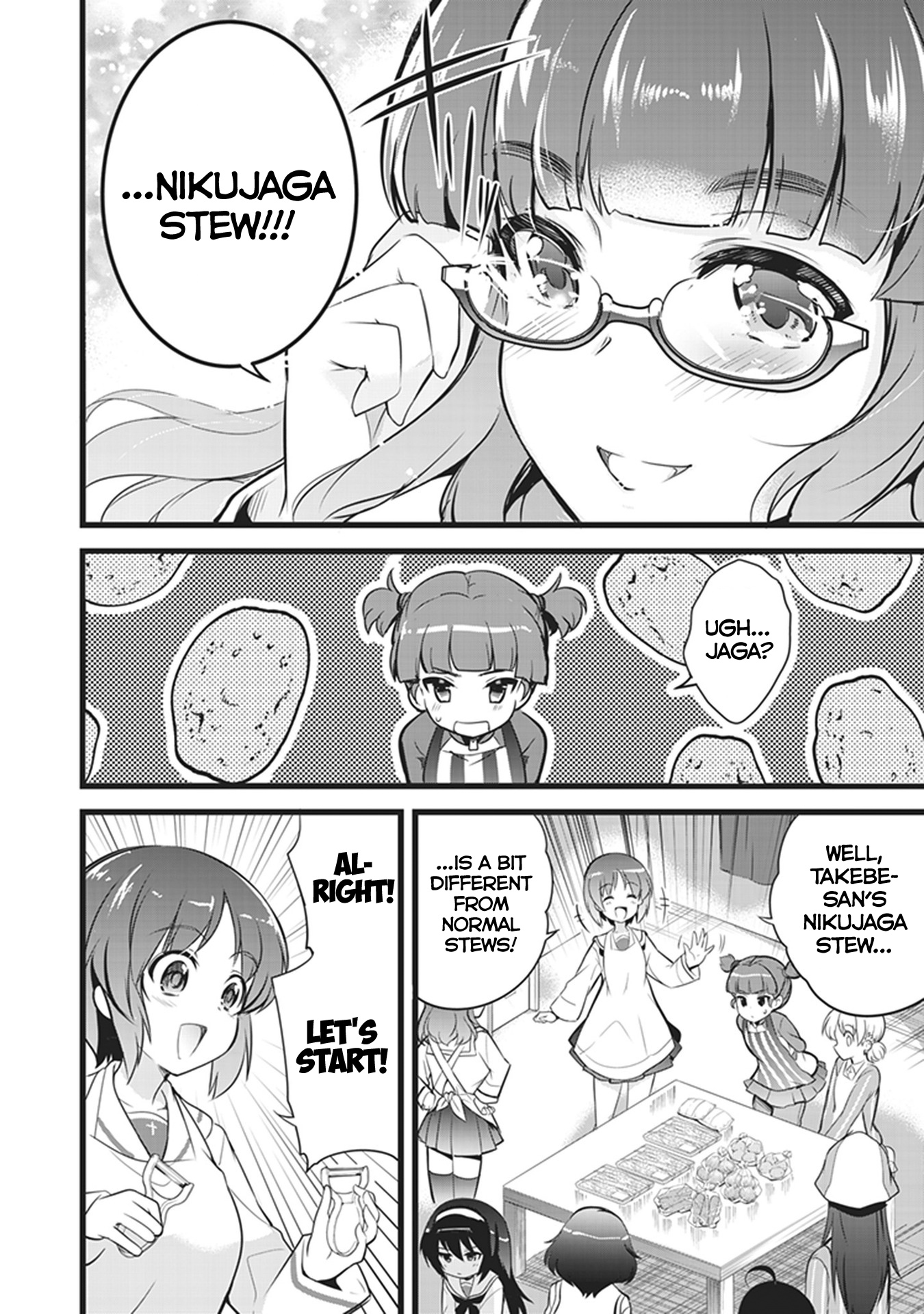 Girls Und Panzer Das Finale - Continuation High School’s Starving Art Of Dining - Vol.1 Chapter 2: Cooking, Kindness, And Nikujaga Stew