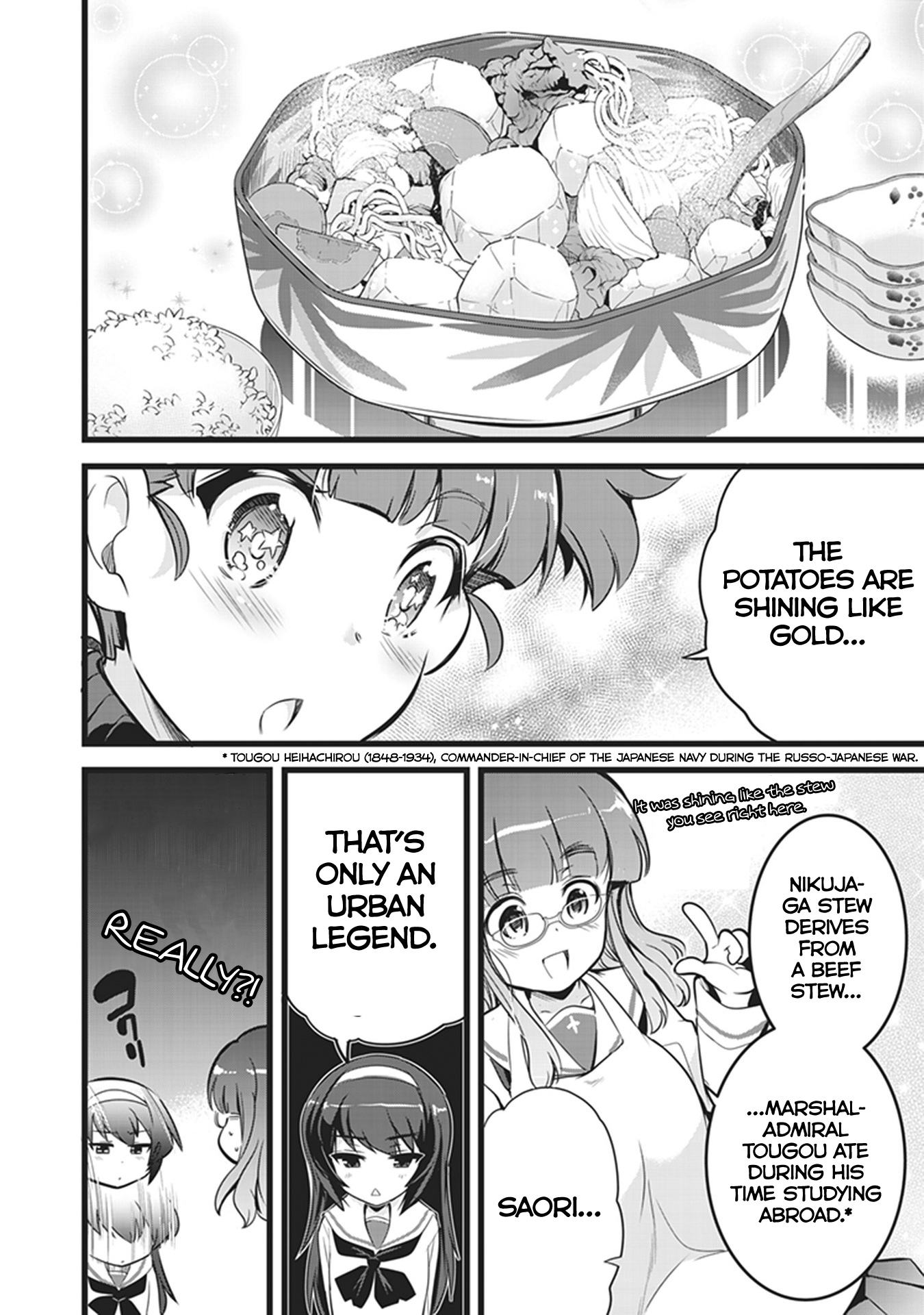 Girls Und Panzer Das Finale - Continuation High School’s Starving Art Of Dining - Vol.1 Chapter 2: Cooking, Kindness, And Nikujaga Stew