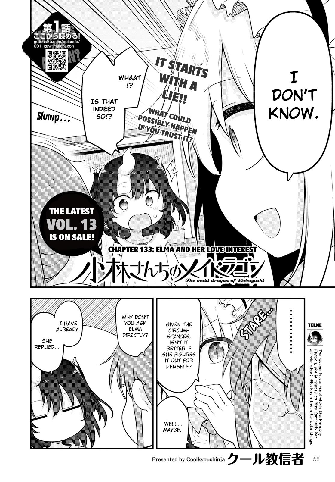 Kobayashi-San Chi No Maid Dragon - Chapter 133:  Elma And Her Love Interest