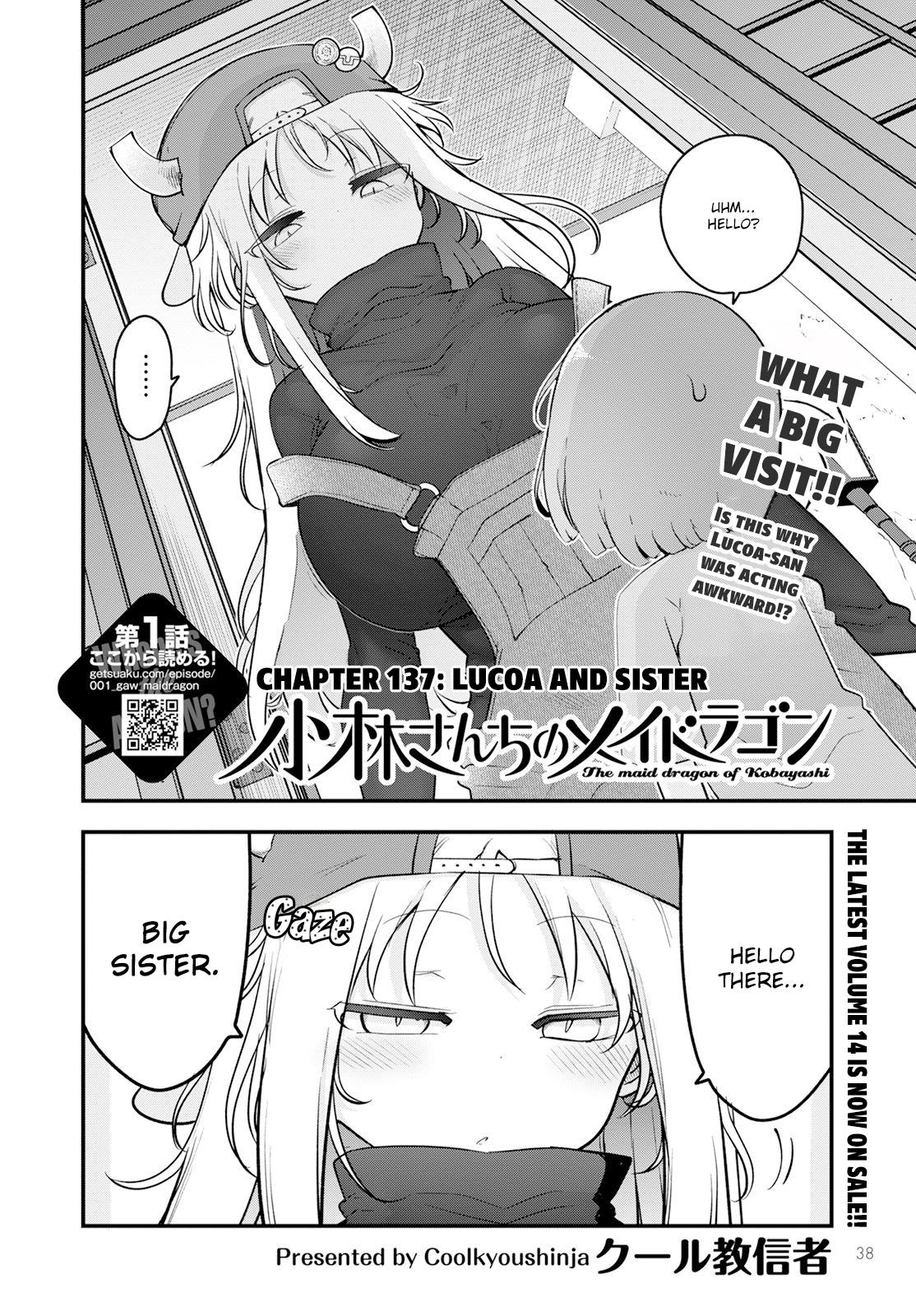 Kobayashi-San Chi No Maid Dragon - Chapter 137: Lucoa And Sister