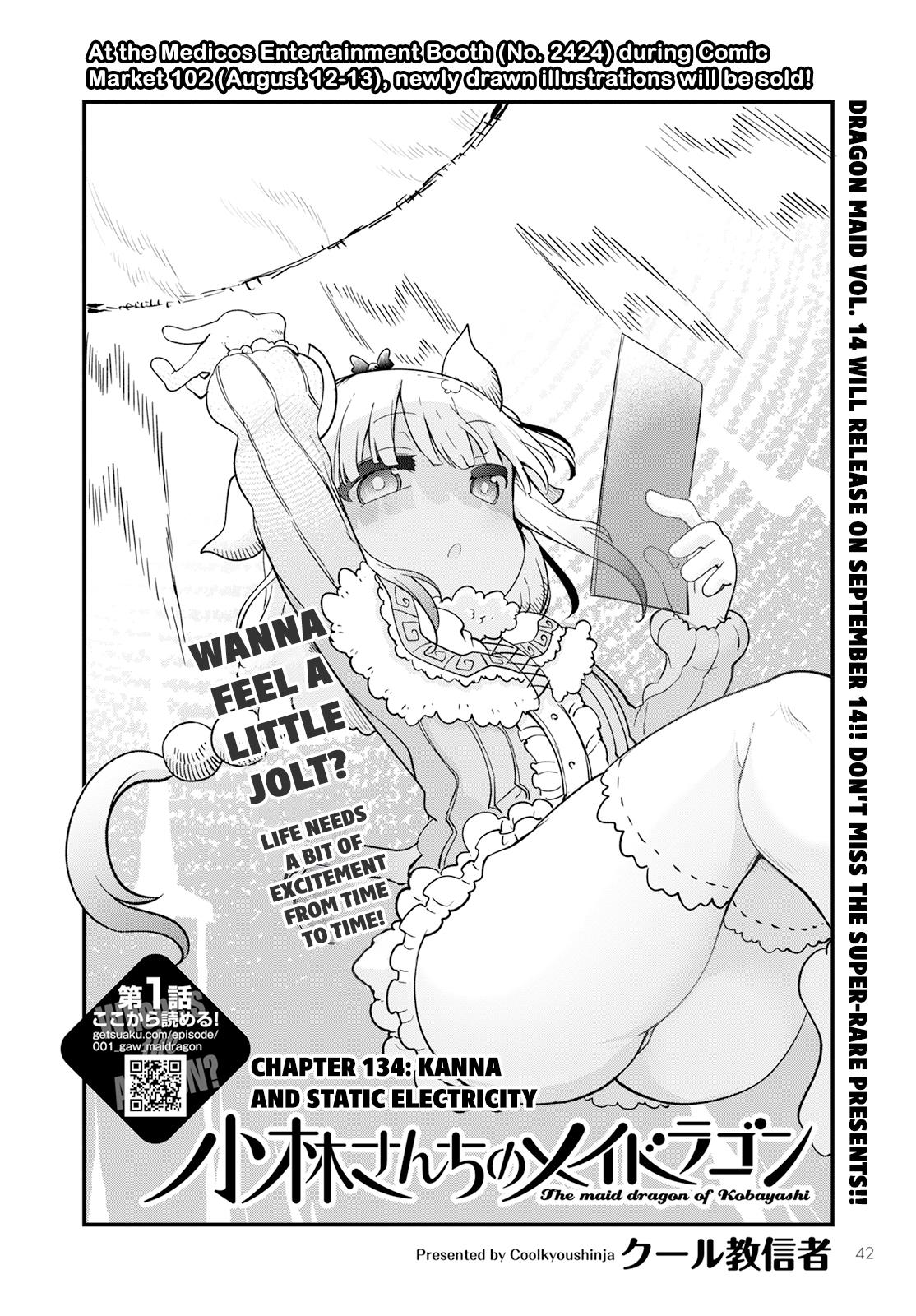 Kobayashi-San Chi No Maid Dragon - Chapter 134: Kanna And Static Electricity