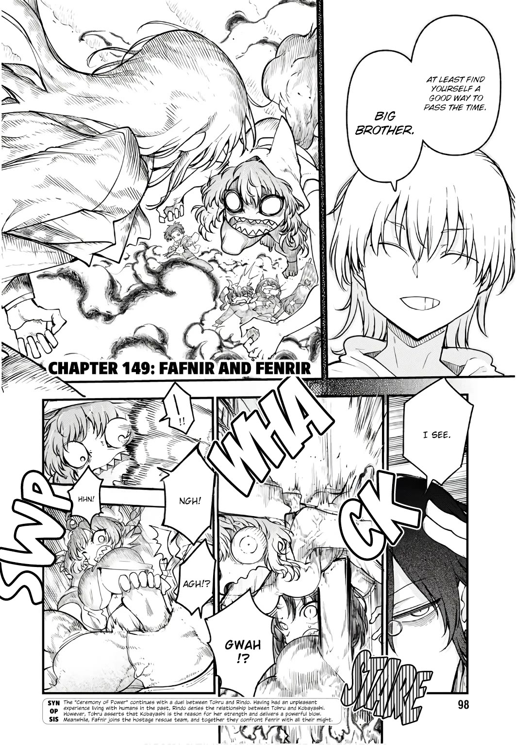 Kobayashi-San Chi No Maid Dragon - Chapter 149: Fafnir And Fenrir