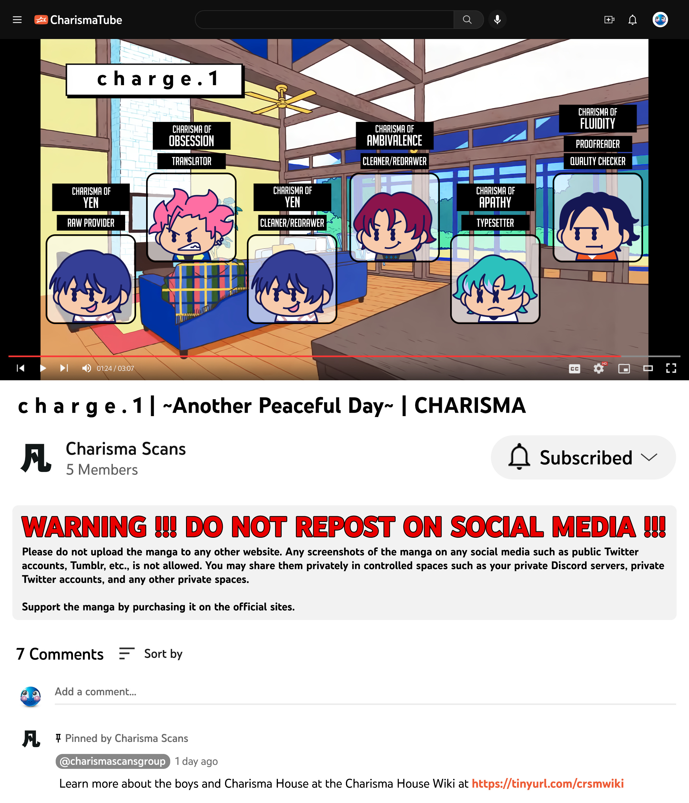 Charisma ~Another Peaceful Day~ - Vol.1 Chapter 1: C H A R G E . 1