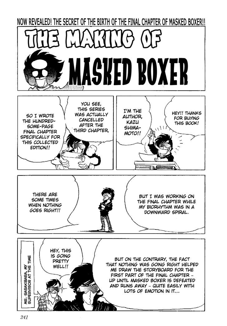 Kamen Boxer - Vol.1 Chapter 5 : Final Chapter, Part 1: My Life Will Surely Go Out [End]