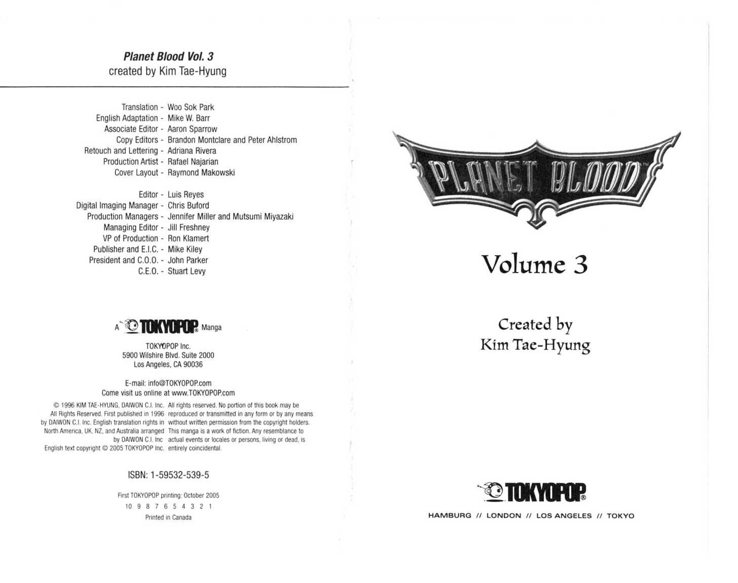 Planet Blood - Vol.3 Chapter 0