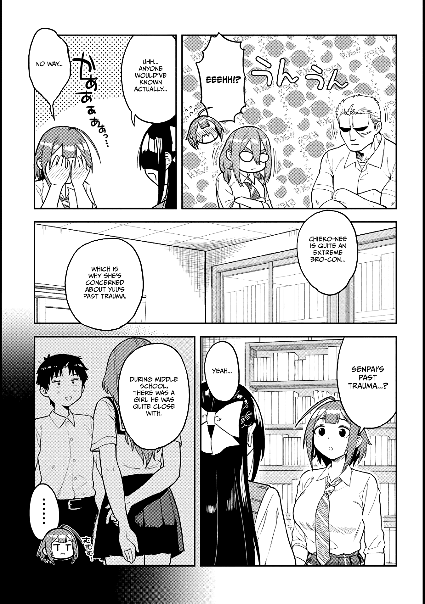 Do You Like Big Juniors? - Chapter 49: She (Kouhai) Accepts His Worries And Confusion.