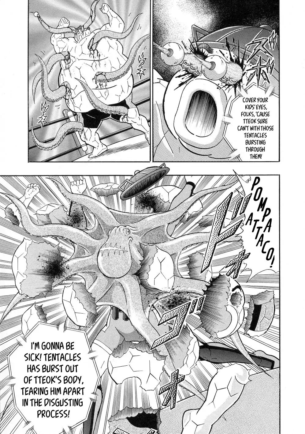 Kinnikuman Ii Sei: All Choujin Daishingeki - Vol.3 Chapter 31: Tentacles's Hair-Rasingly Evil Finisher!