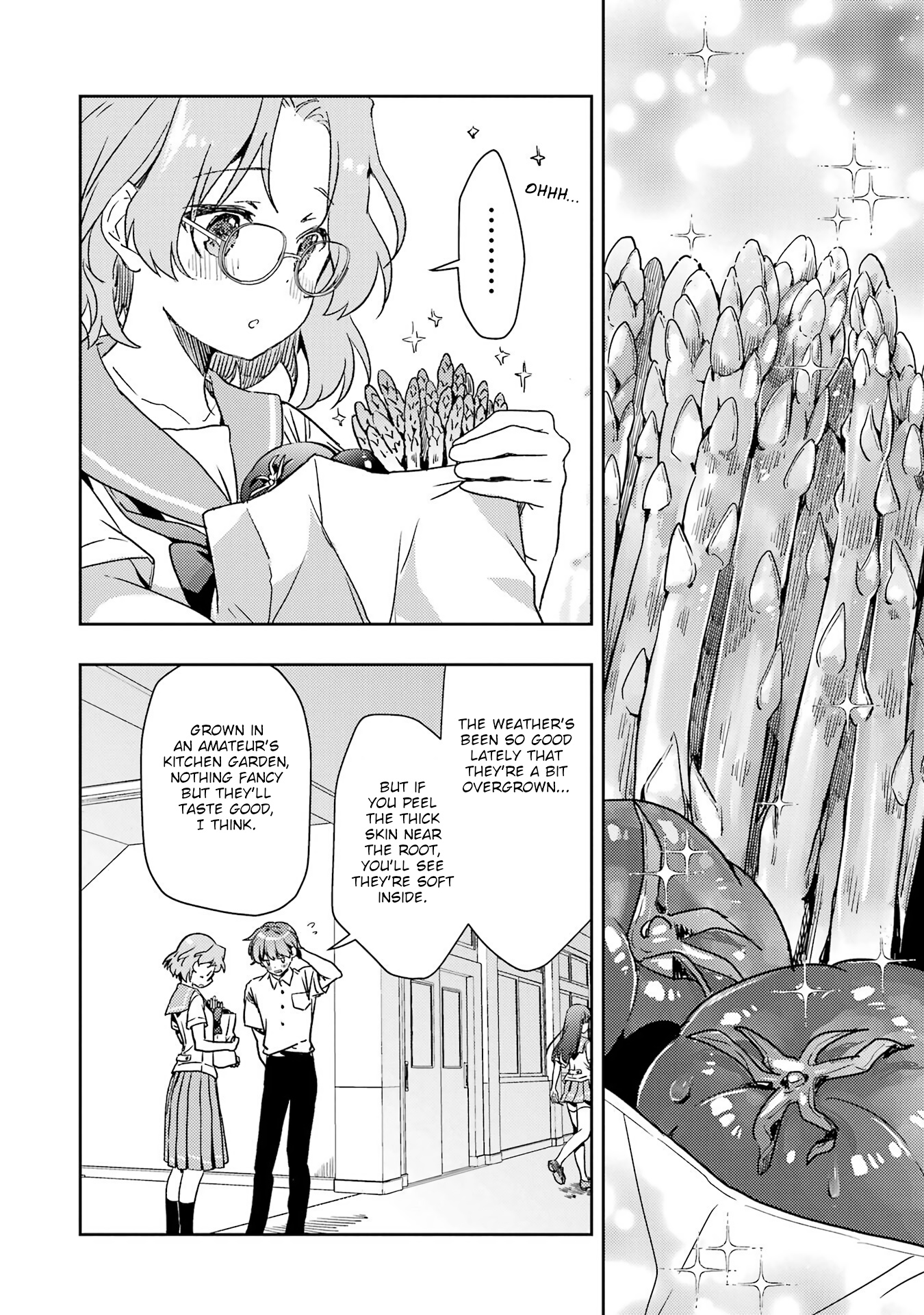 Someya Mako's Mahjong Parlor Food - Vol.3 Chapter 29: Aspara Bacon Of Youth ~With Marinated Tomatoes And Onions~