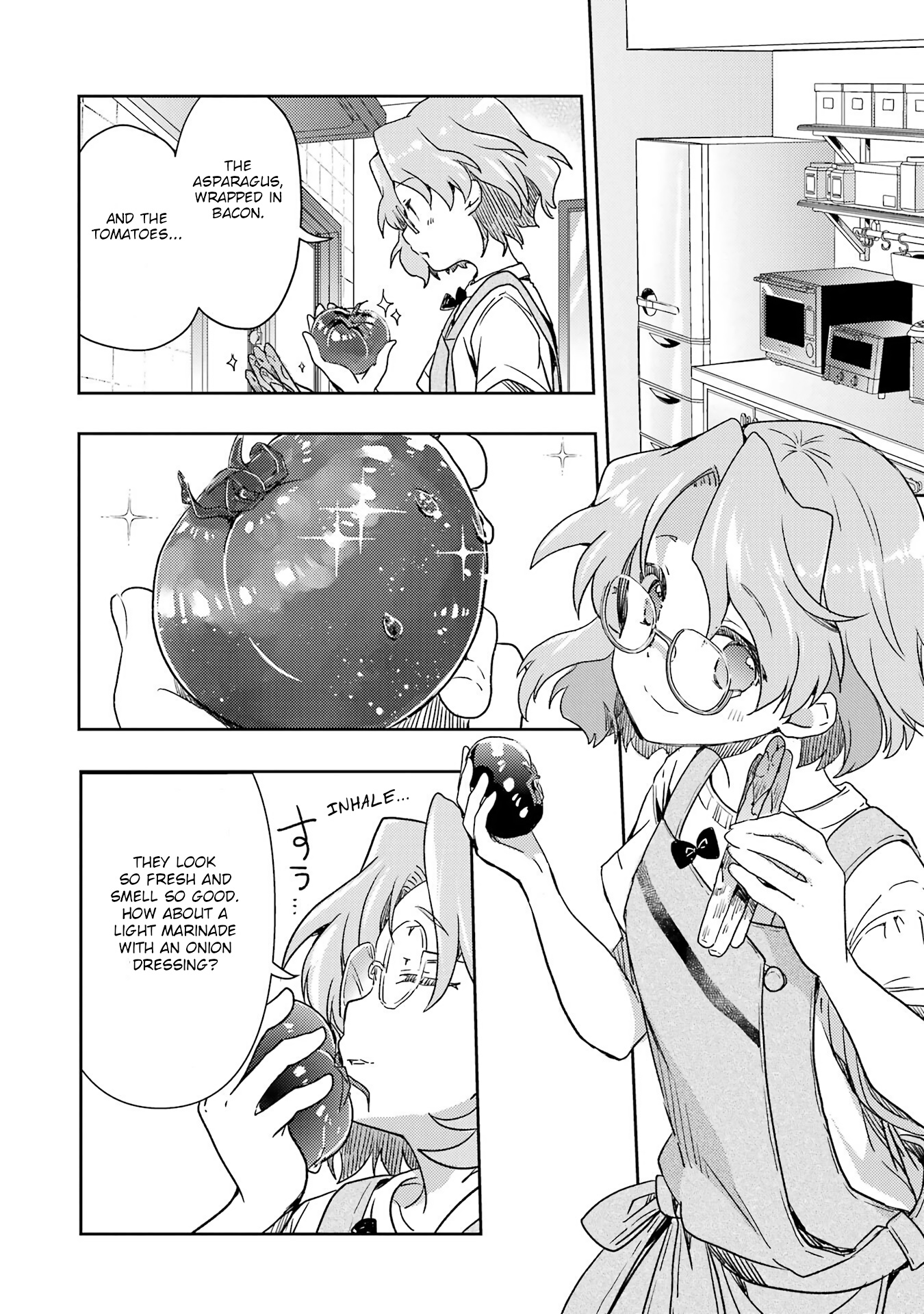 Someya Mako's Mahjong Parlor Food - Vol.3 Chapter 29: Aspara Bacon Of Youth ~With Marinated Tomatoes And Onions~