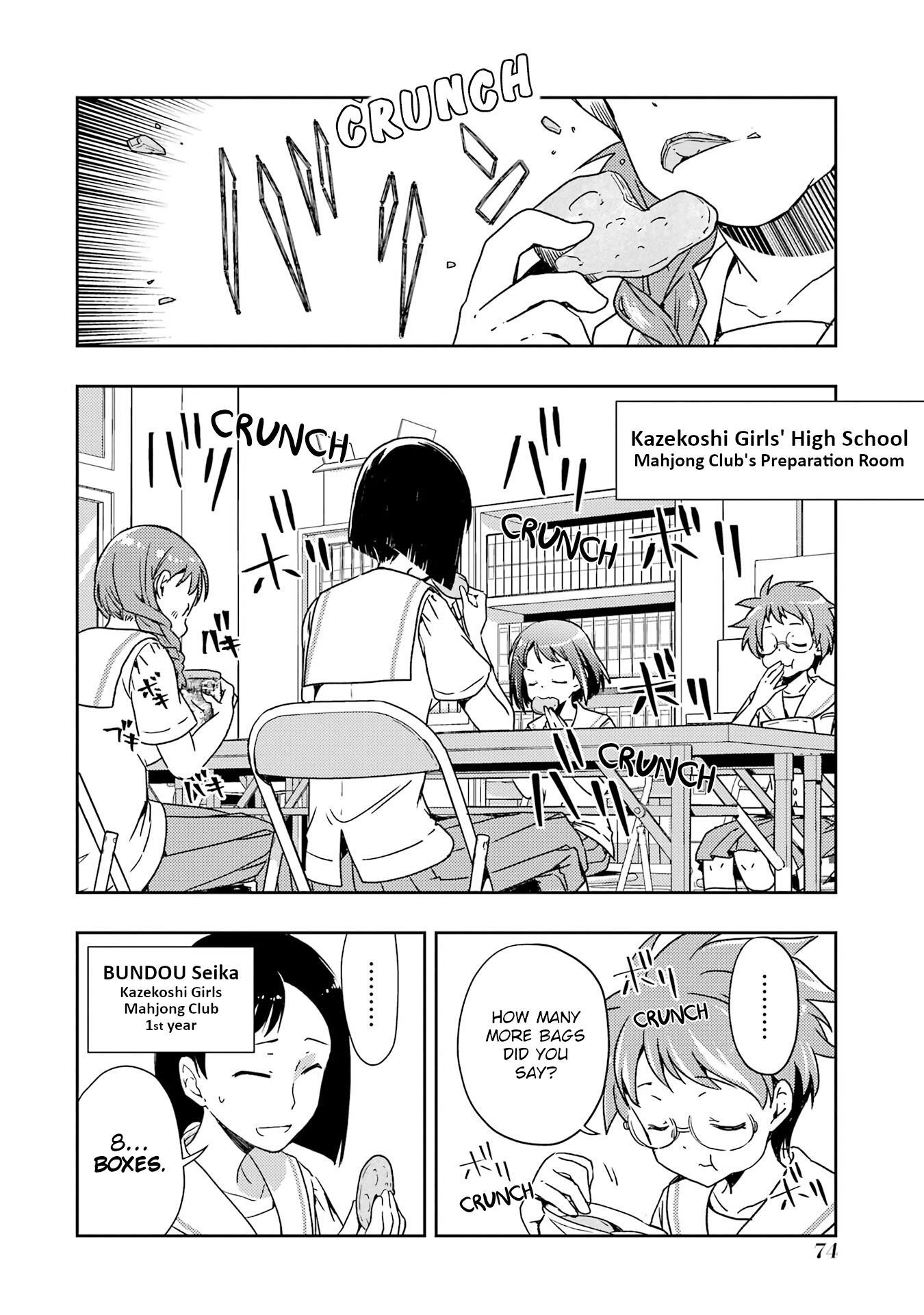 Someya Mako's Mahjong Parlor Food - Chapter 25: Senbei And Cinnamon Rolls