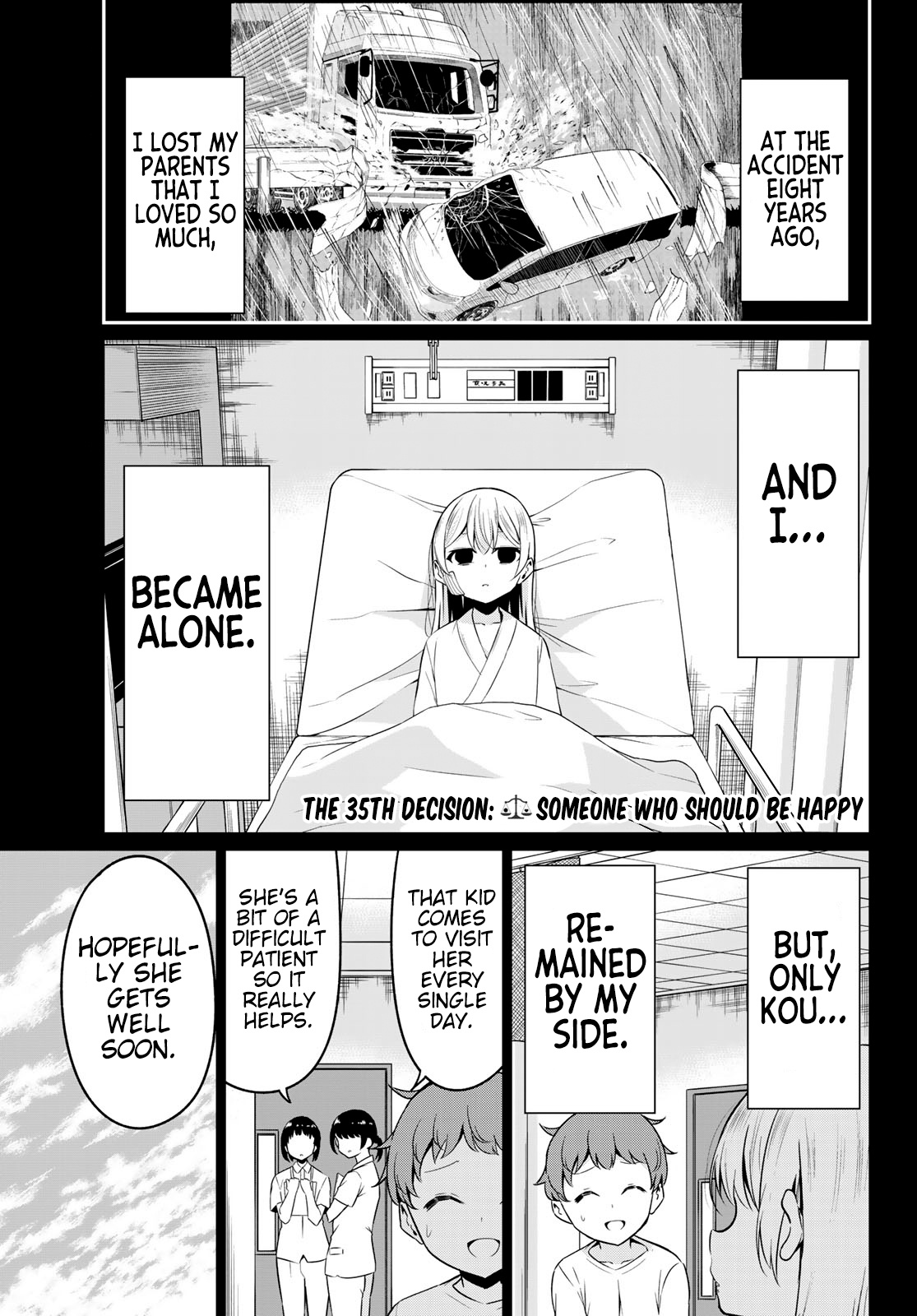 Sekai Ka Kanojo Ka Erabenai - Chapter 35: The 35Th Decision: Someone Who Should Be Happy