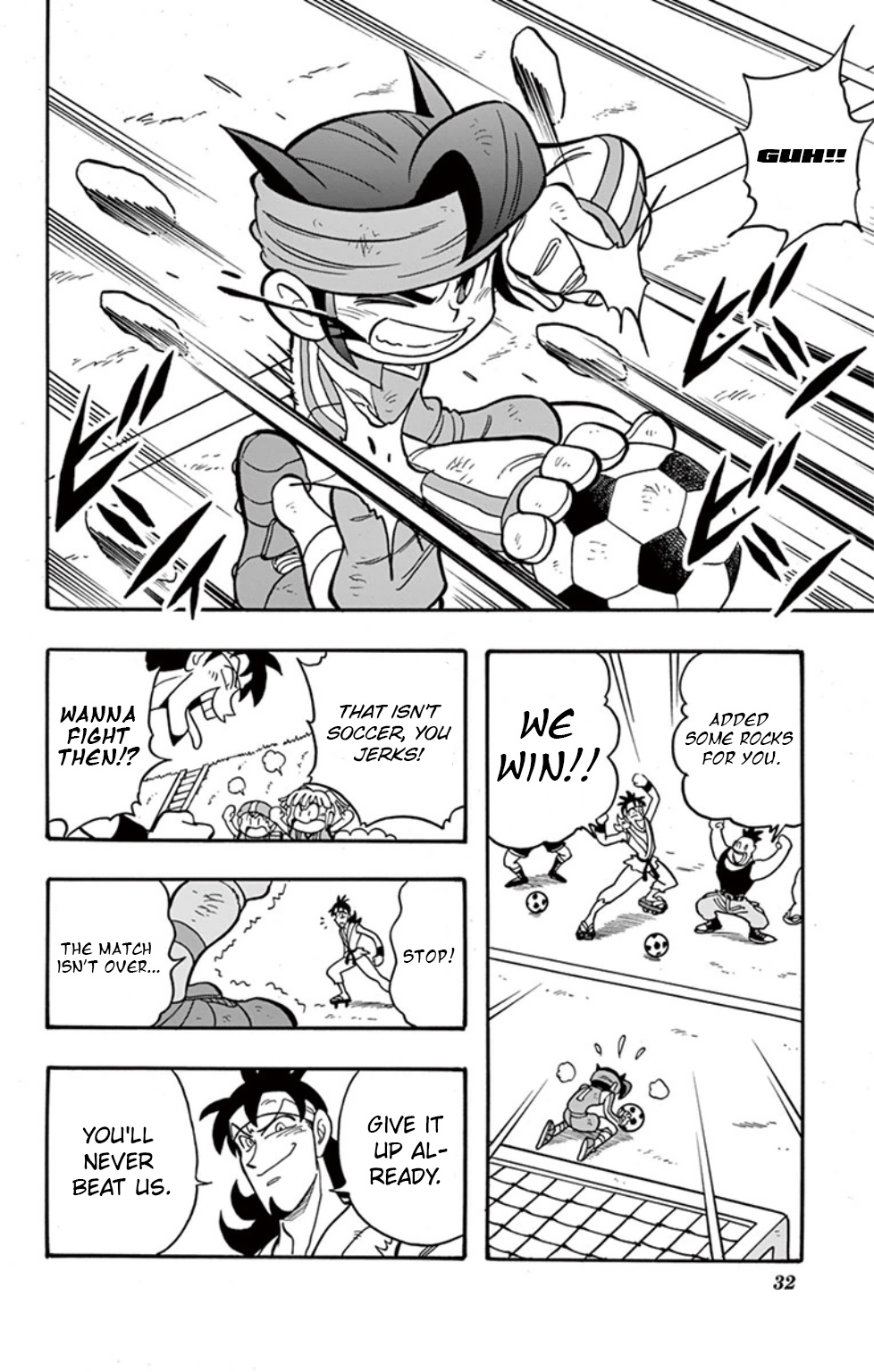 Inazuma Eleven: Baku Gaidenshuu - Vol.1 Chapter 2: Pierce Through! The Steel Fist Of Justice