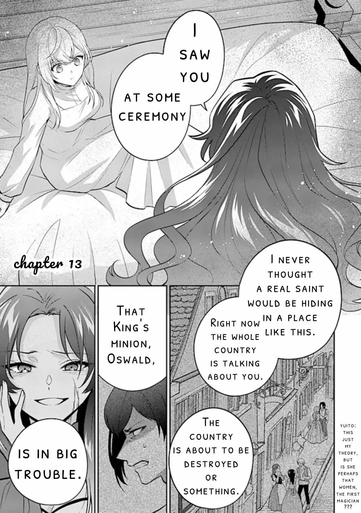 Seishin Seijo: Konyaku Hakisareta Tsuihou Seijo Desu Ga, Ookami Ouji No Noroi Wo Toite Dekiaisaretemasu - Chapter 13.1