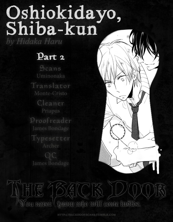 Oshioki Da Yo, Shiba-Kun - Chapter 2 : Oshiokidayo, Shiba-Kun [End]