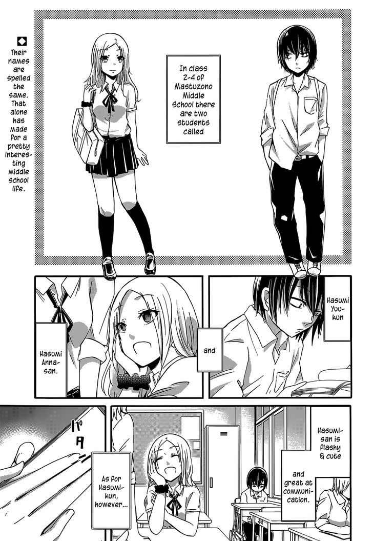 Hasumi-Kun To Hasumi-San - Chapter 000 : Oneshot