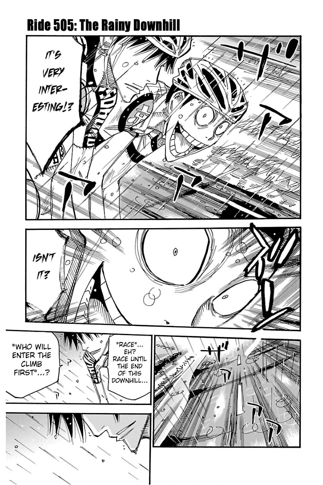 Yowamushi Pedal - Chapter 505: The Rainy Downhill