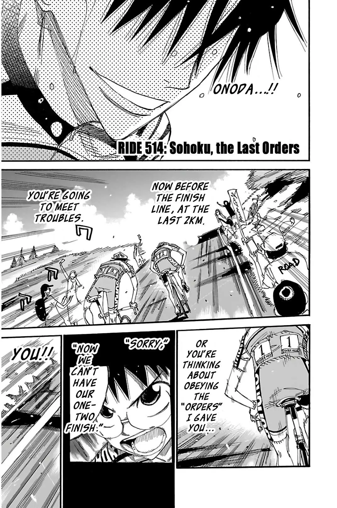 Yowamushi Pedal - Vol.60 Chapter 514: Sohoku, The Last Orders