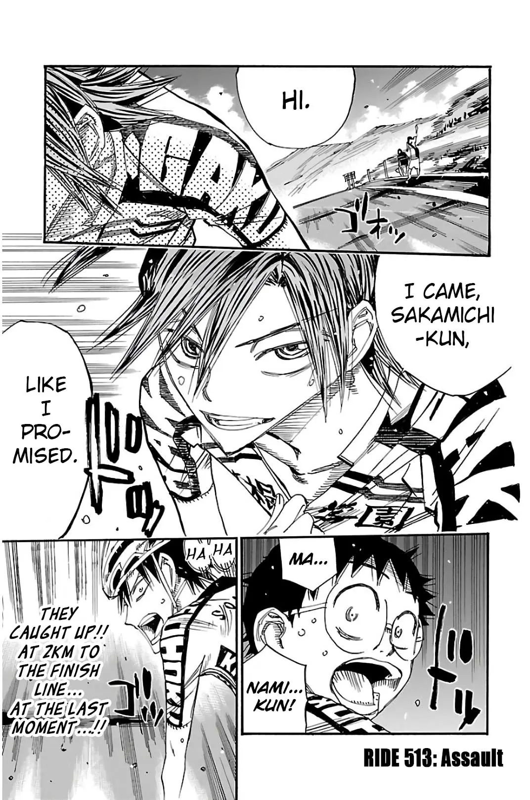 Yowamushi Pedal - Vol.60 Chapter 513: Assault