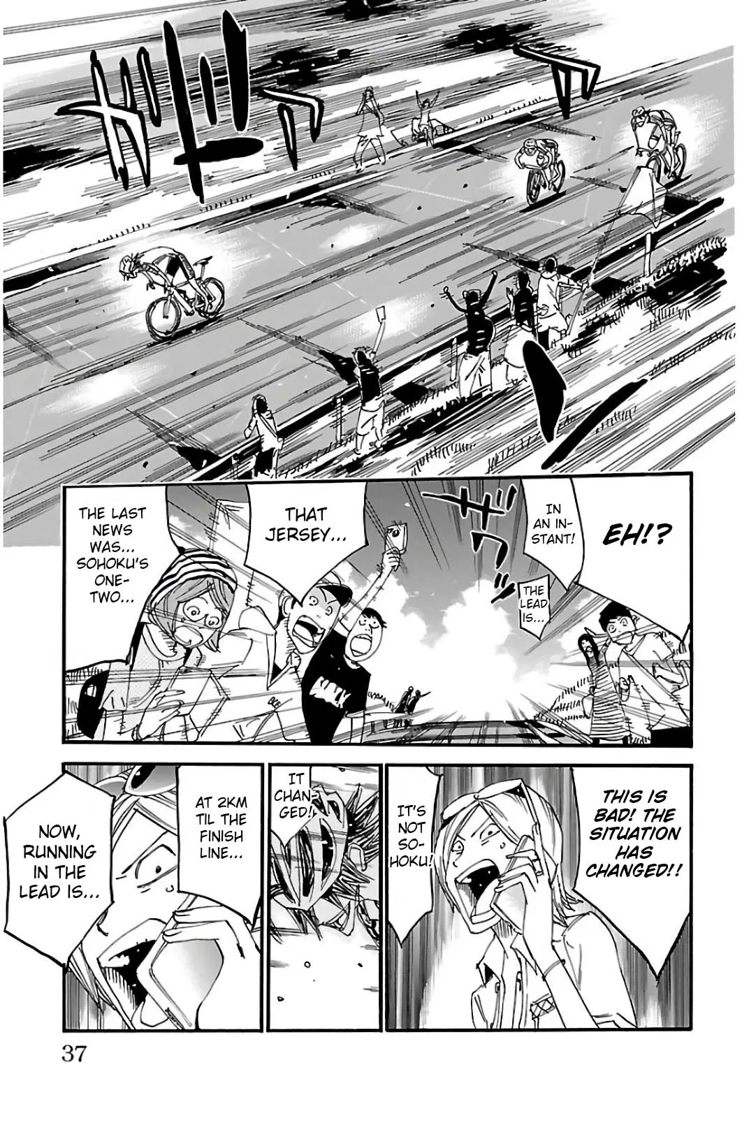 Yowamushi Pedal - Vol.60 Chapter 513: Assault