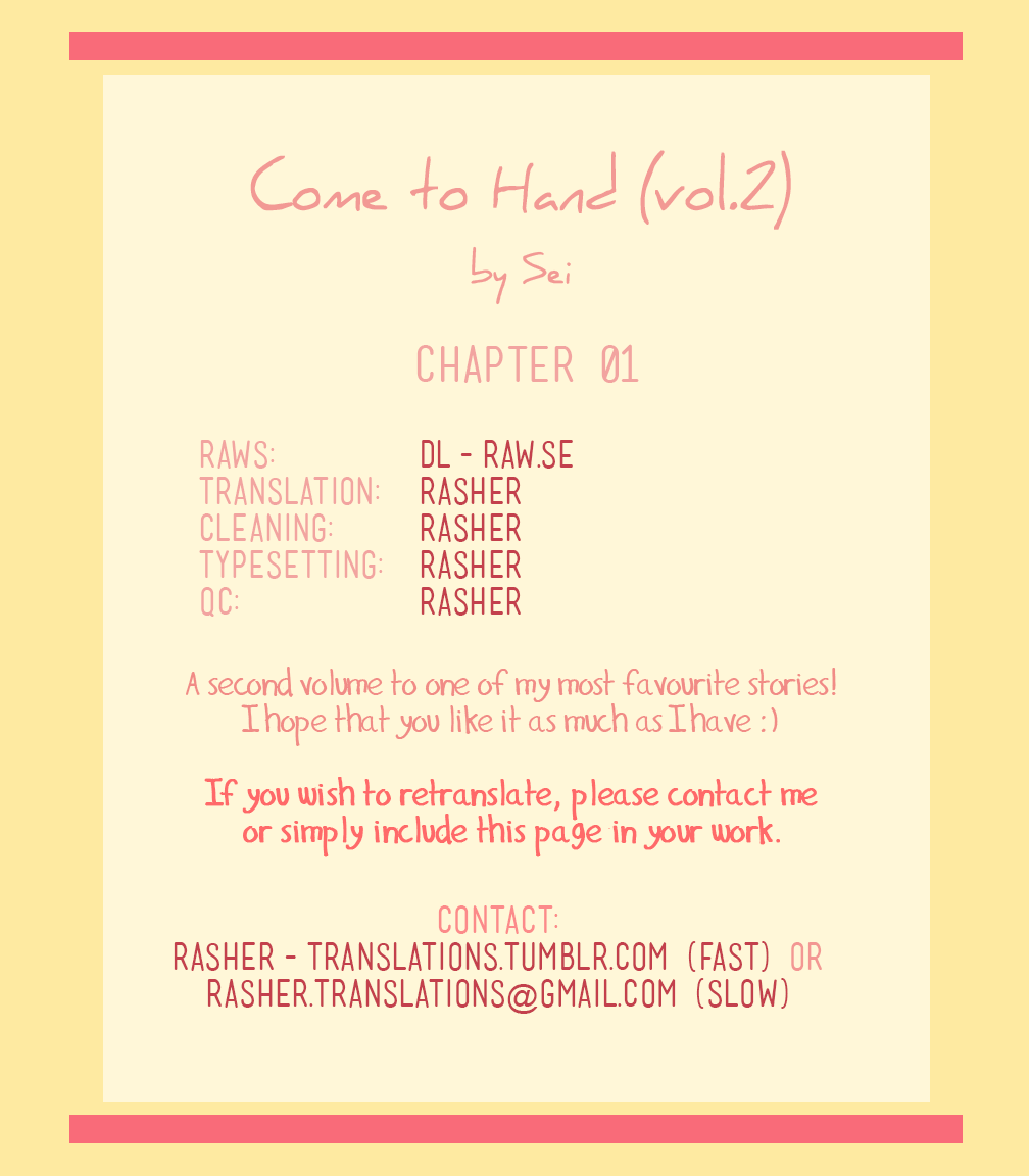 Come To Hand - Vol.2 Chapter 1