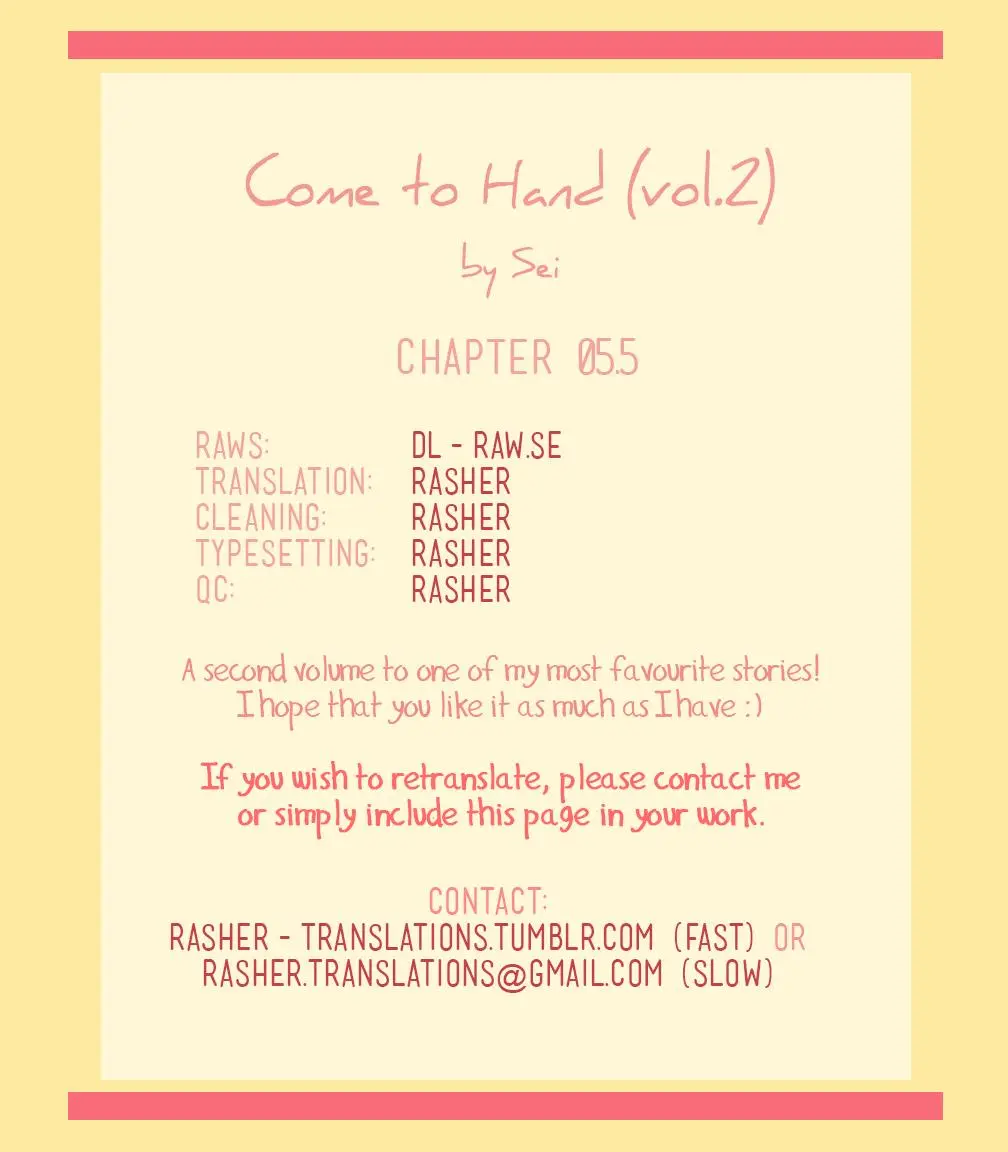 Come To Hand - Vol.02  Extra.05.5