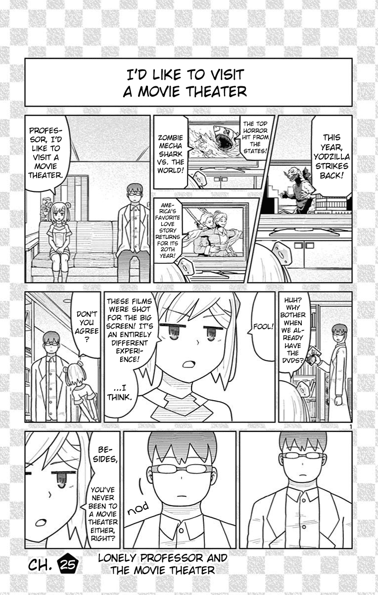 Bocchi Hakase To Robot Shoujo No Zetsubou Teki Utopia - Vol.2 Chapter 25: Lonely Professor And The Movie Theater