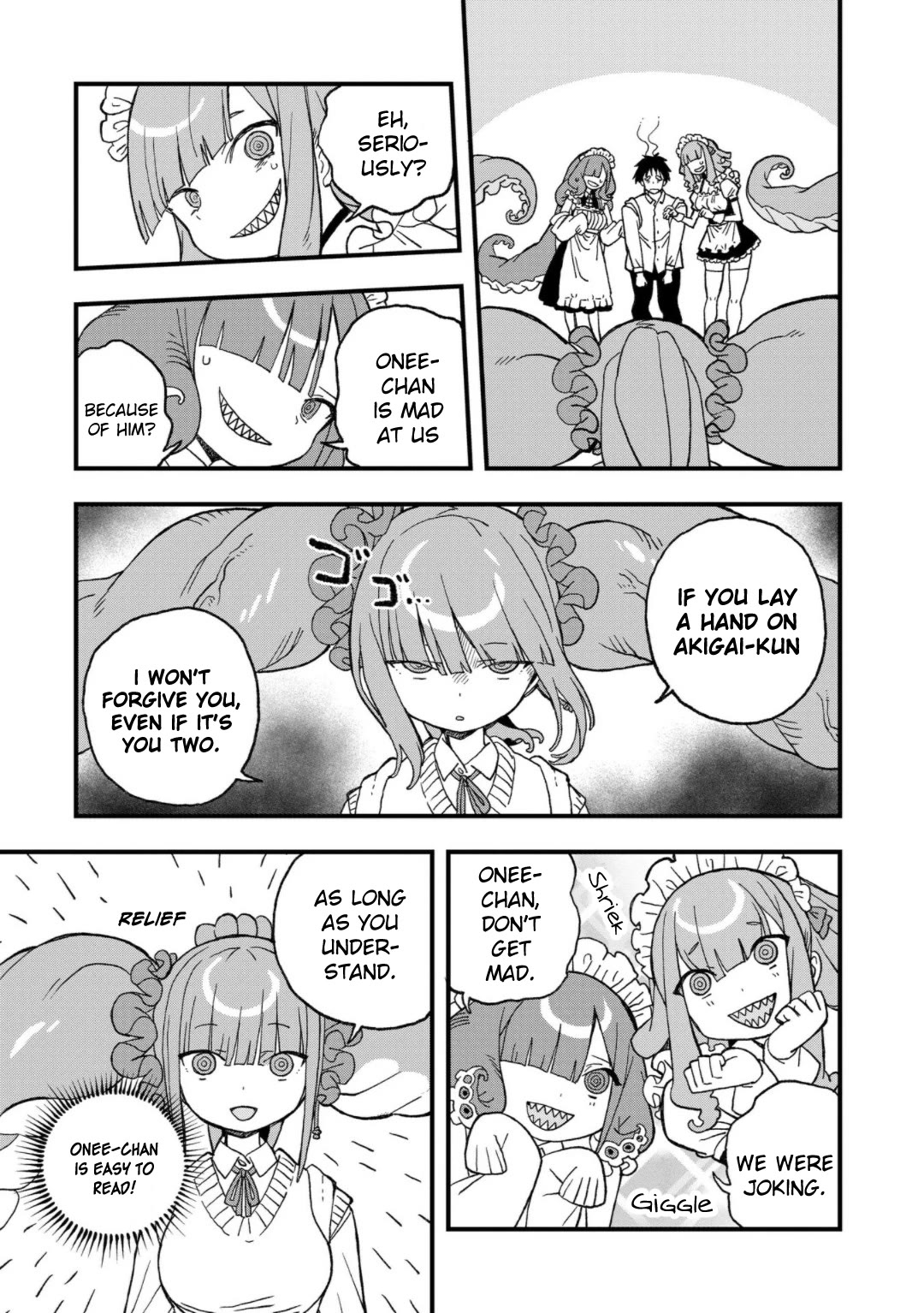 Mizudako-Chan Kara Wa Nigerarenai! - Chapter 15: Asa Hiru Yuu