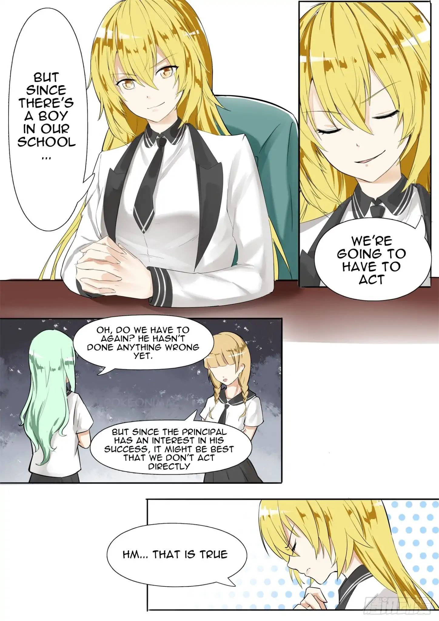 The Boy In The All-Girls School - Chapter 7: Student Council Meeting