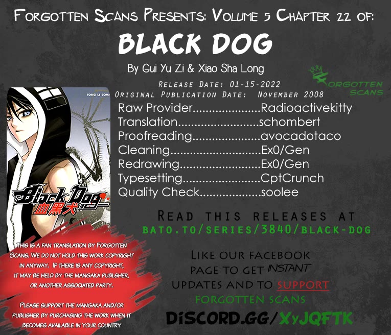 Black Dog - Chapter 22: Broken Quarantine