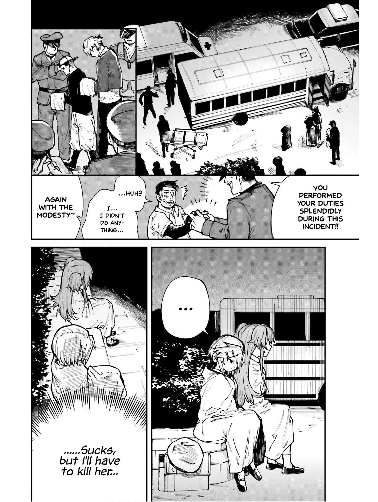 Killer And Immortal Target - Chapter 4: Girls Und Busjacking