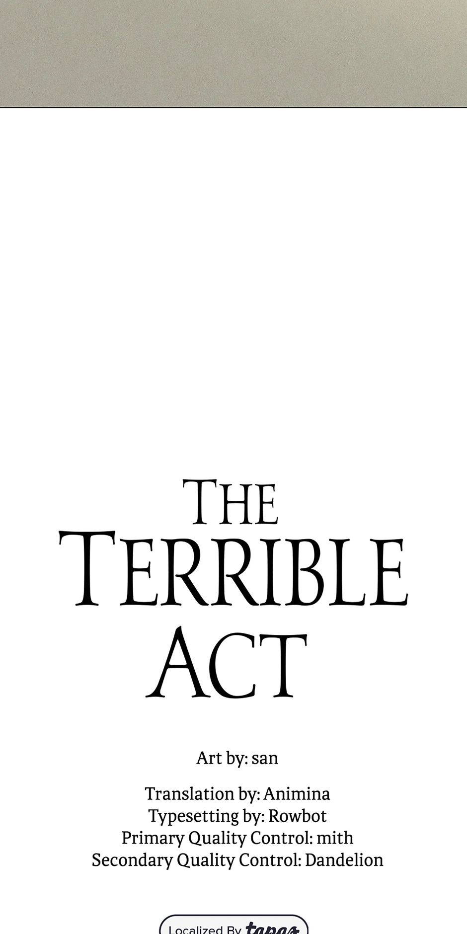 The Terrible Act - Chapter 51