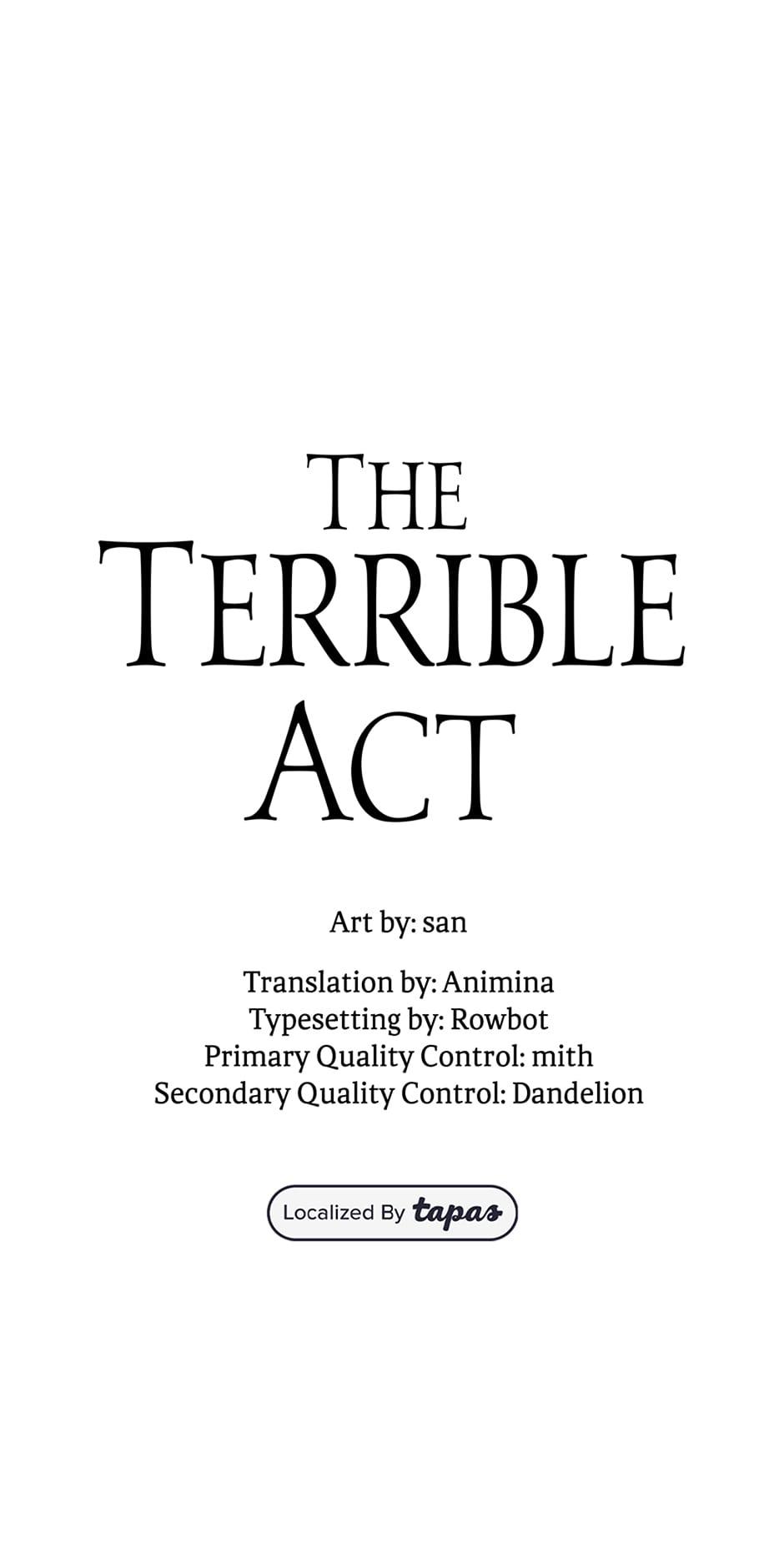 The Terrible Act - Chapter 25