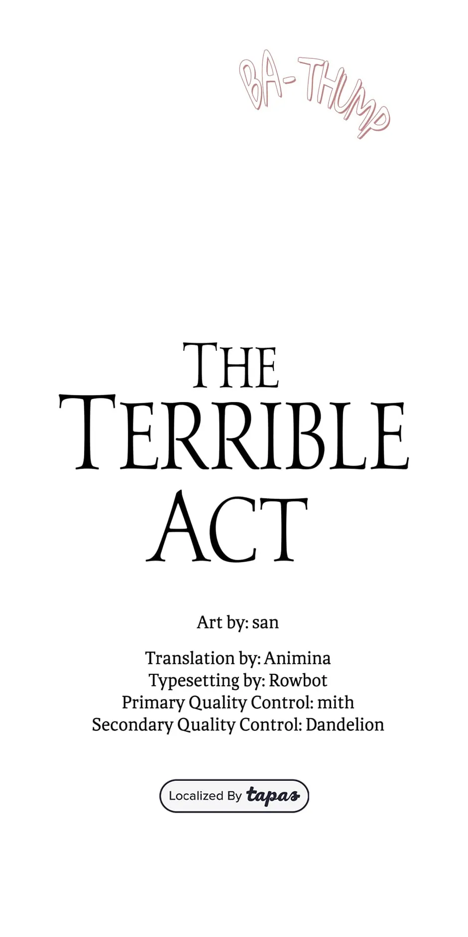 The Terrible Act - Chapter 19