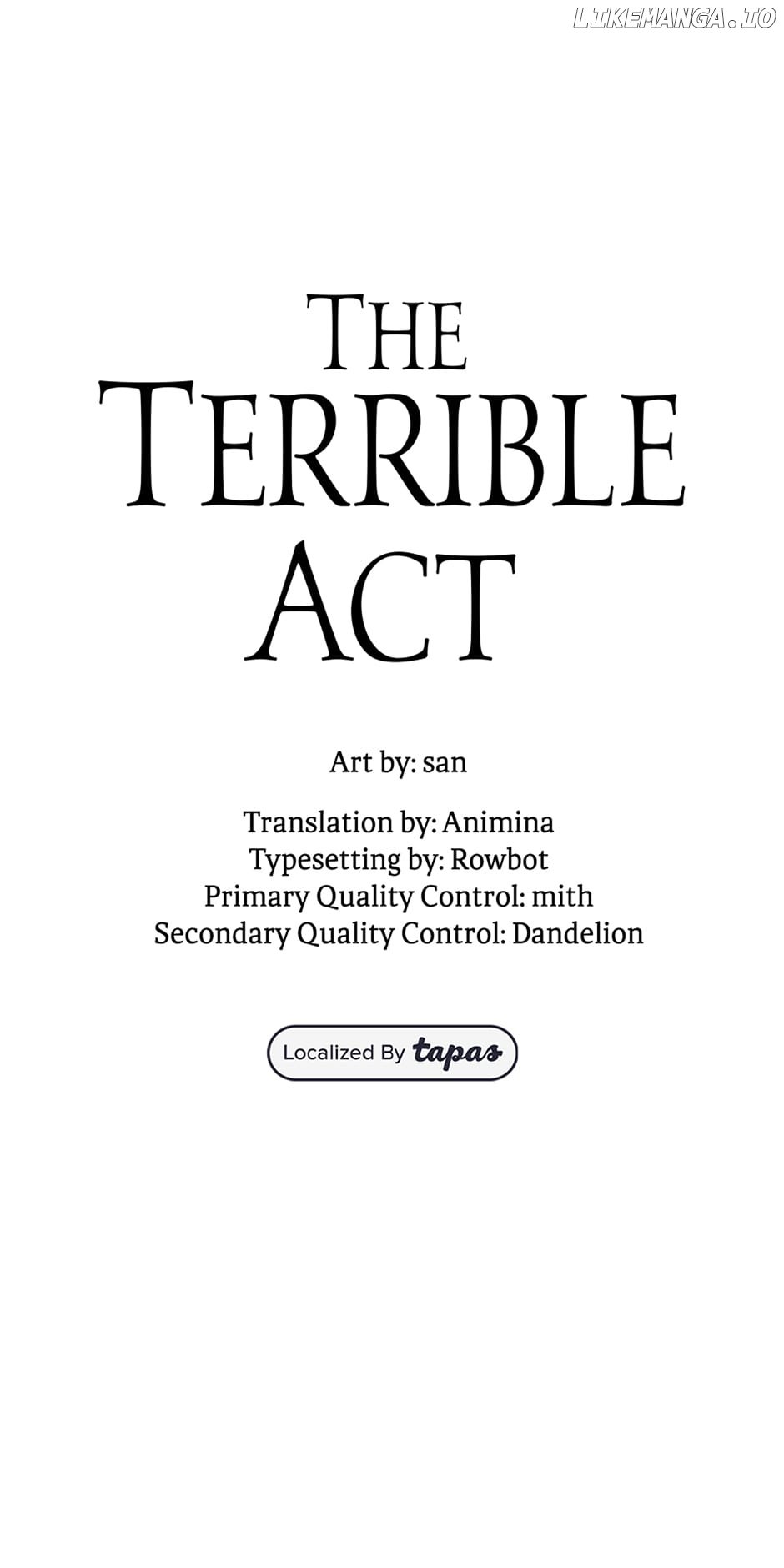 The Terrible Act - Chapter 42