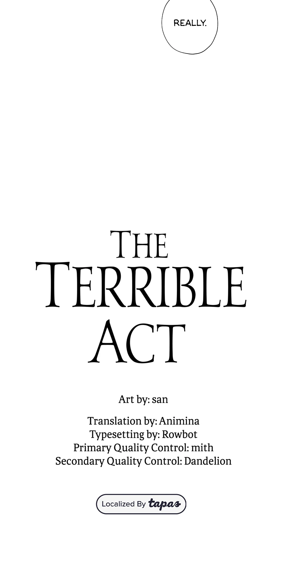 The Terrible Act - Chapter 55