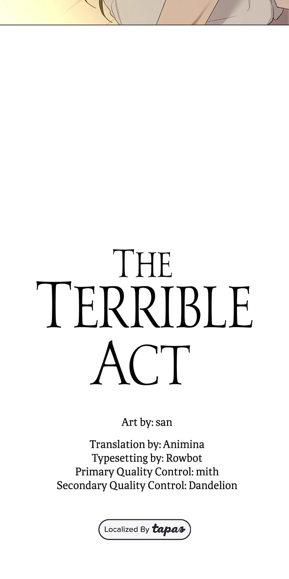 The Terrible Act - Chapter 20