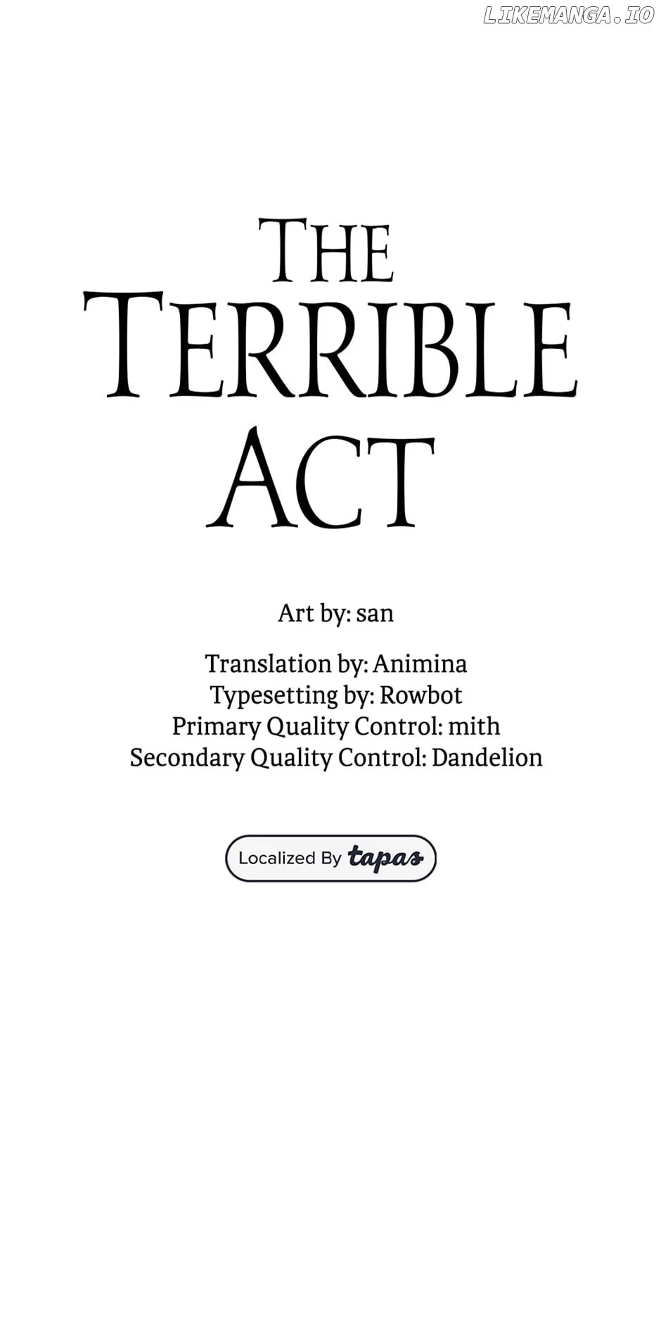 The Terrible Act - Chapter 38