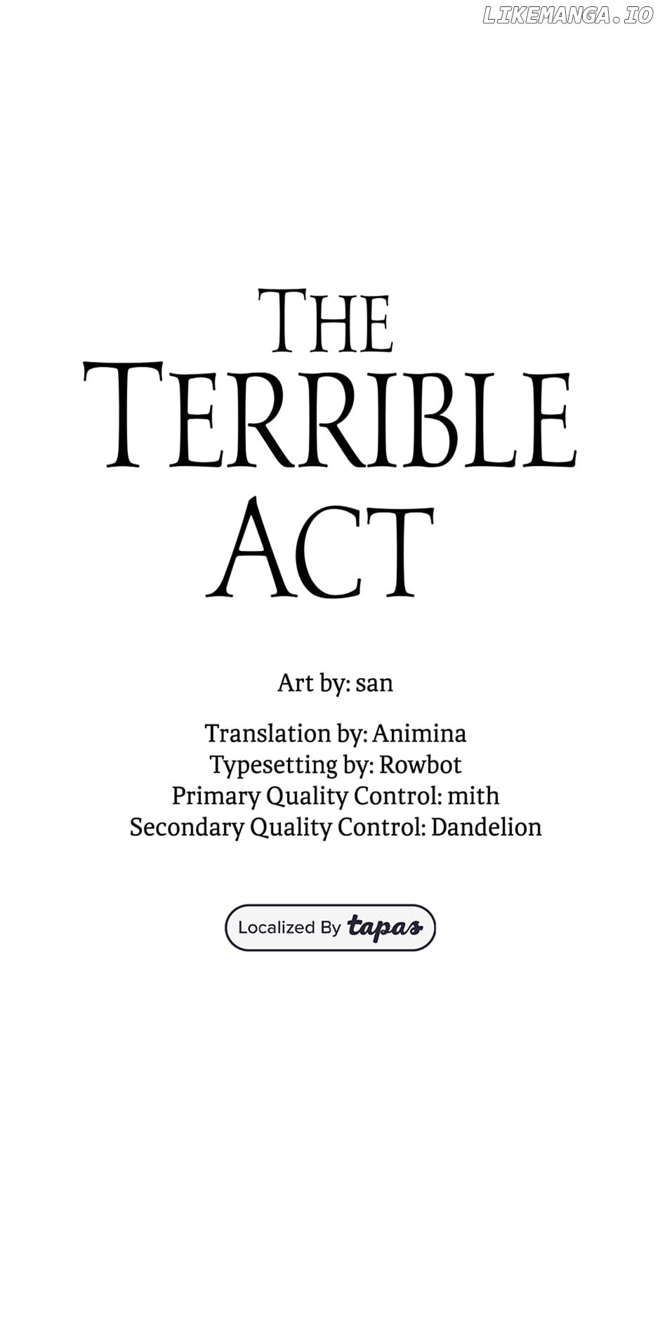 The Terrible Act - Chapter 40