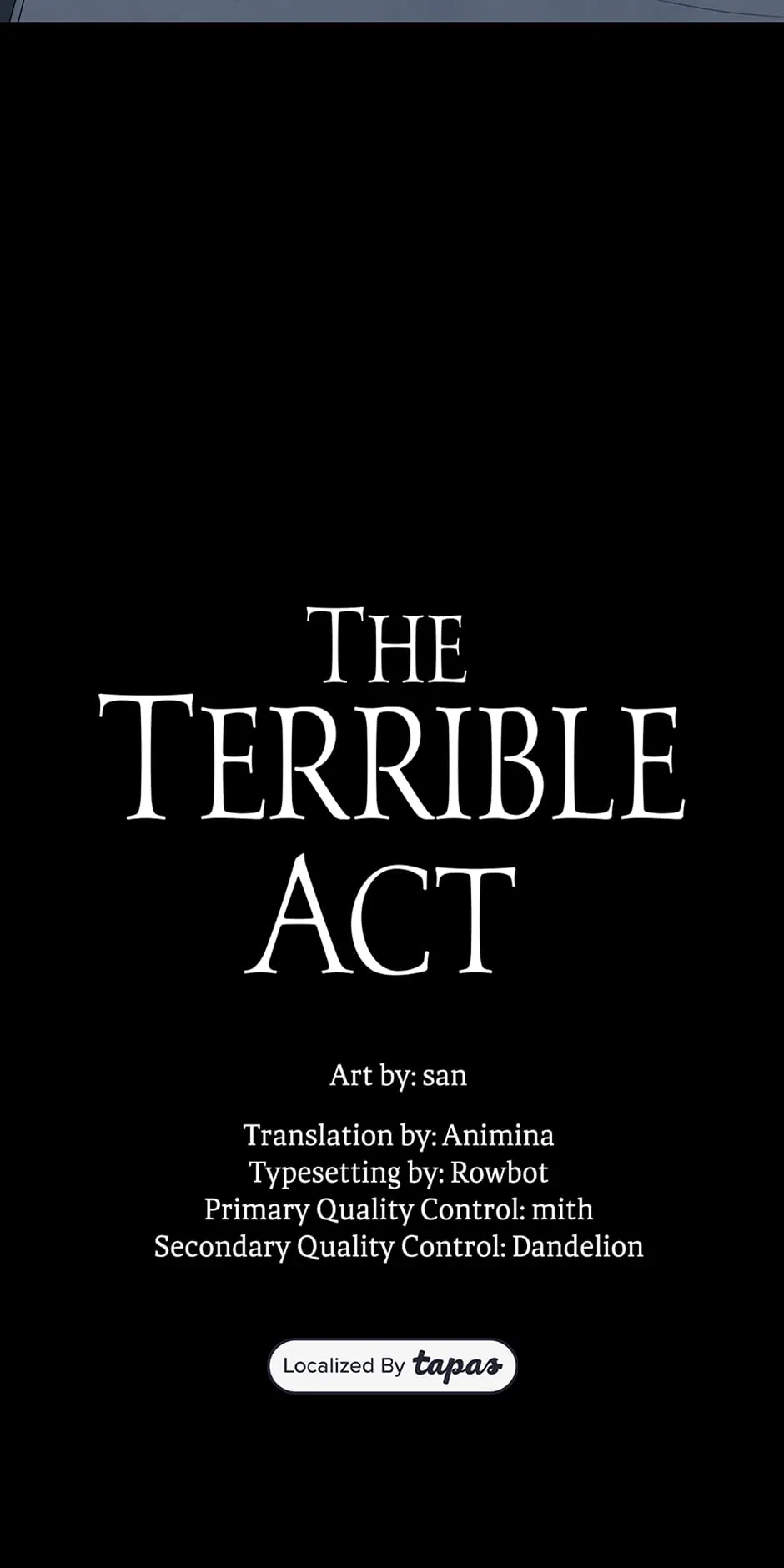 The Terrible Act - Chapter 18