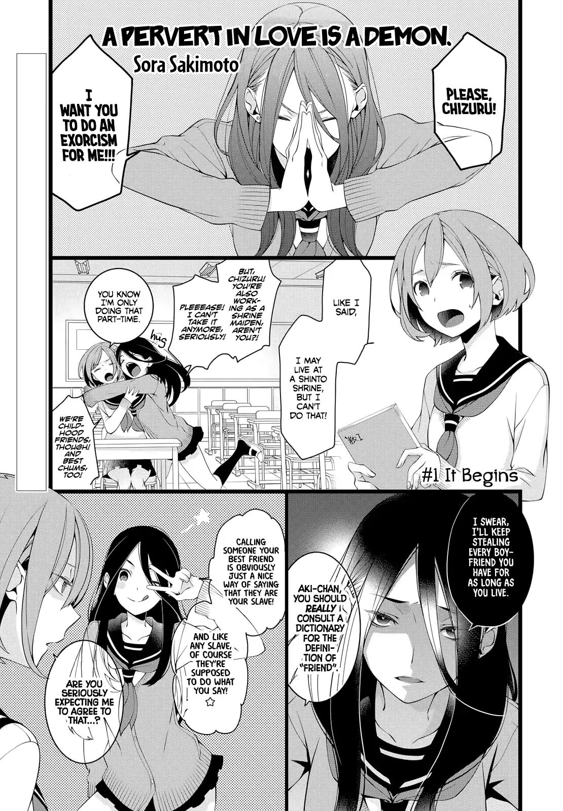 A Pervert In Love Is A Demon. - Vol.1 Chapter 1: It Begins