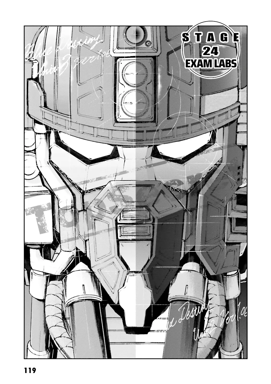 Kidou Sensei Gundam Gaiden - The Blue Destiny (Taichi You) - Vol.5 Chapter 24: Exam Labs