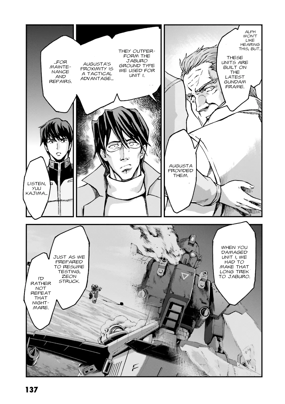 Kidou Sensei Gundam Gaiden - The Blue Destiny (Taichi You) - Vol.5 Chapter 24: Exam Labs