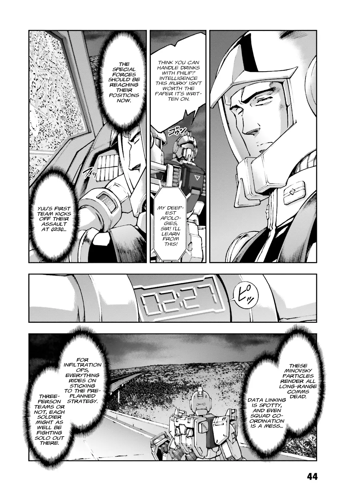 Kidou Sensei Gundam Gaiden - The Blue Destiny (Taichi You) - Vol.5 Chapter 22: Night Combat In The City Streets