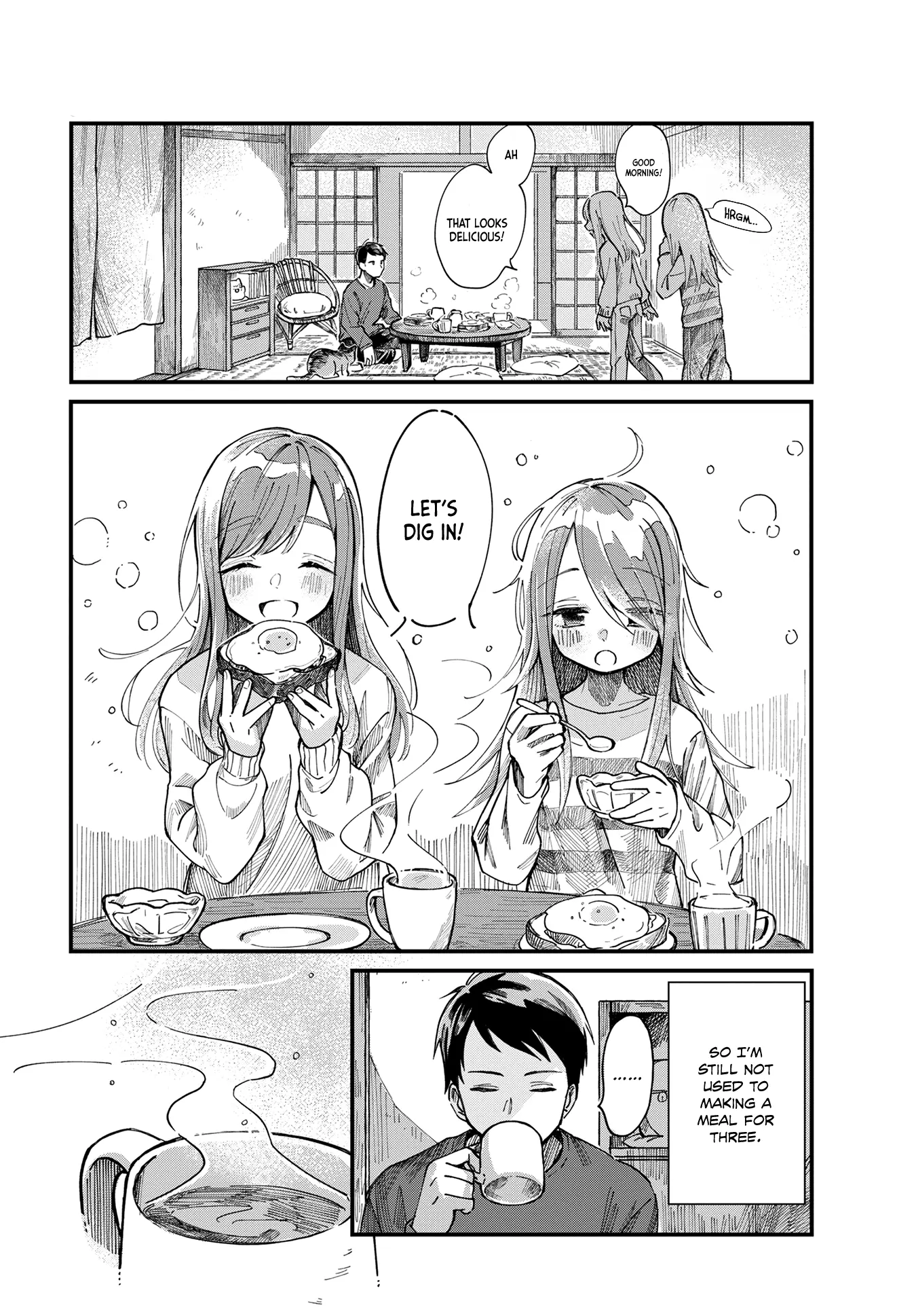 Harapeko Oyako To Motokare Yanushi - Chapter 1